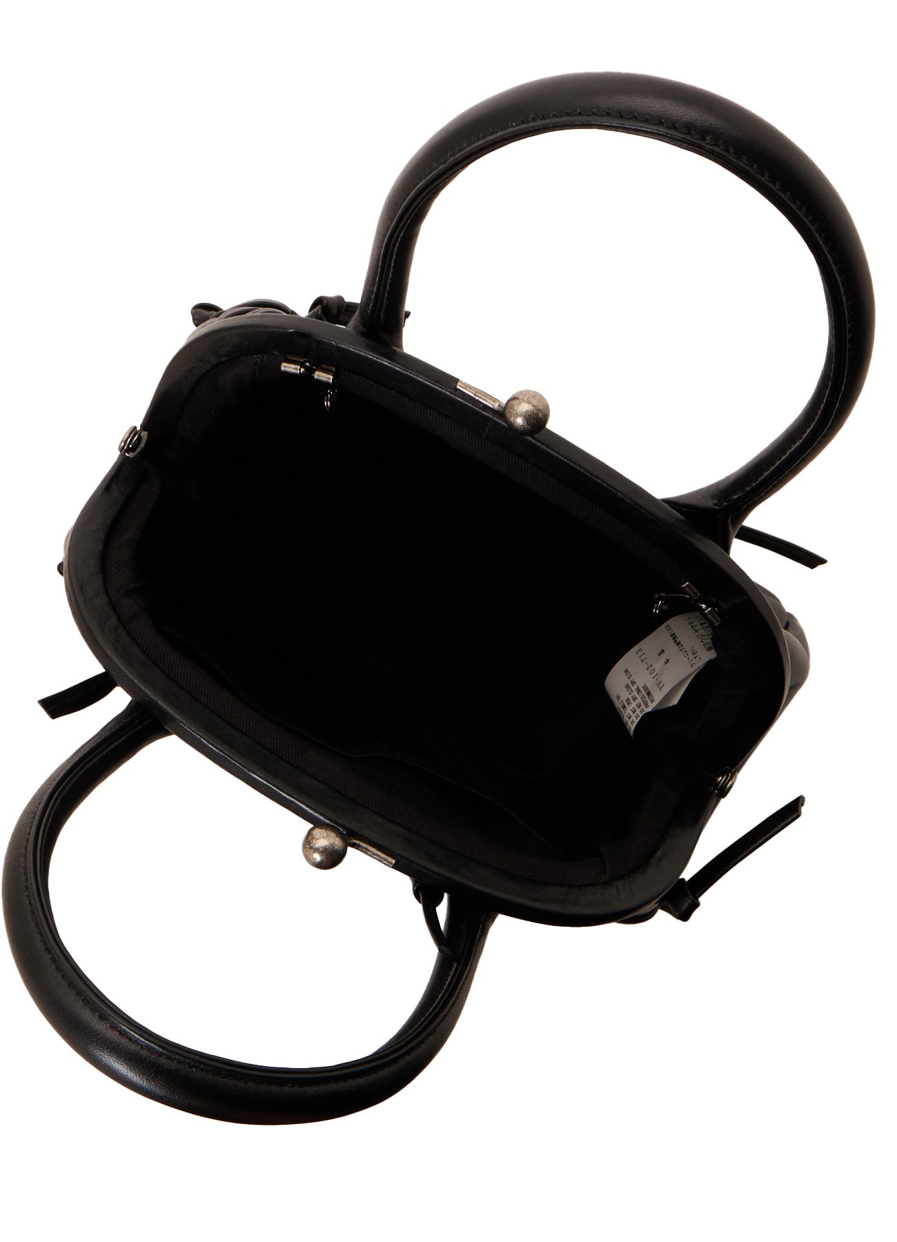 SEMI GLOSS LEATHER LACE-UP BAG