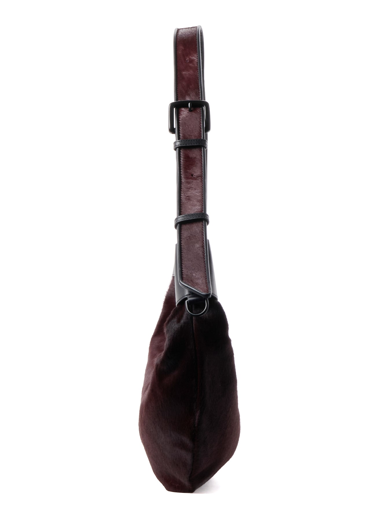 COW LEATHER BANANA SHAPE BAG