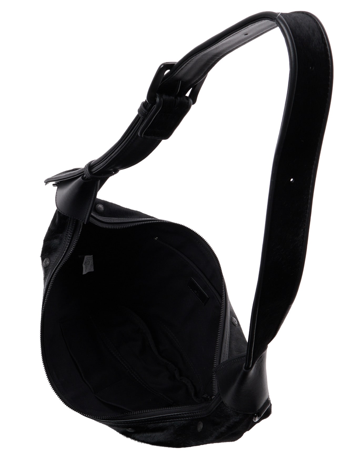 COW LEATHER BANANA SHAPE BAG