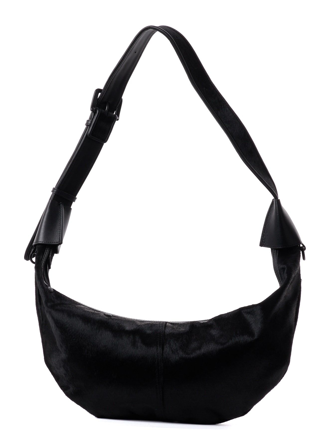COW LEATHER BANANA SHAPE BAG