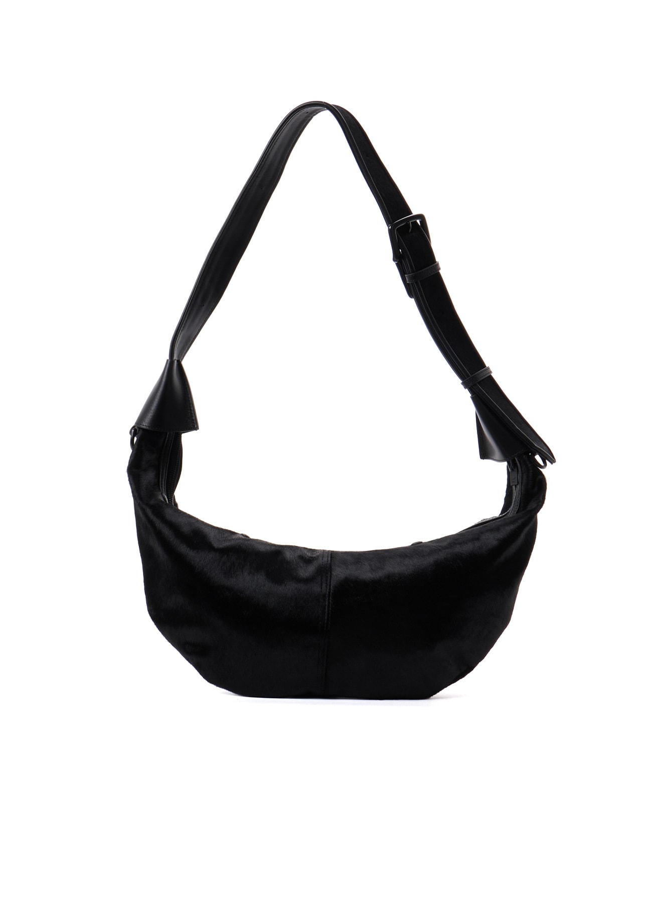 COW LEATHER BANANA SHAPE BAG