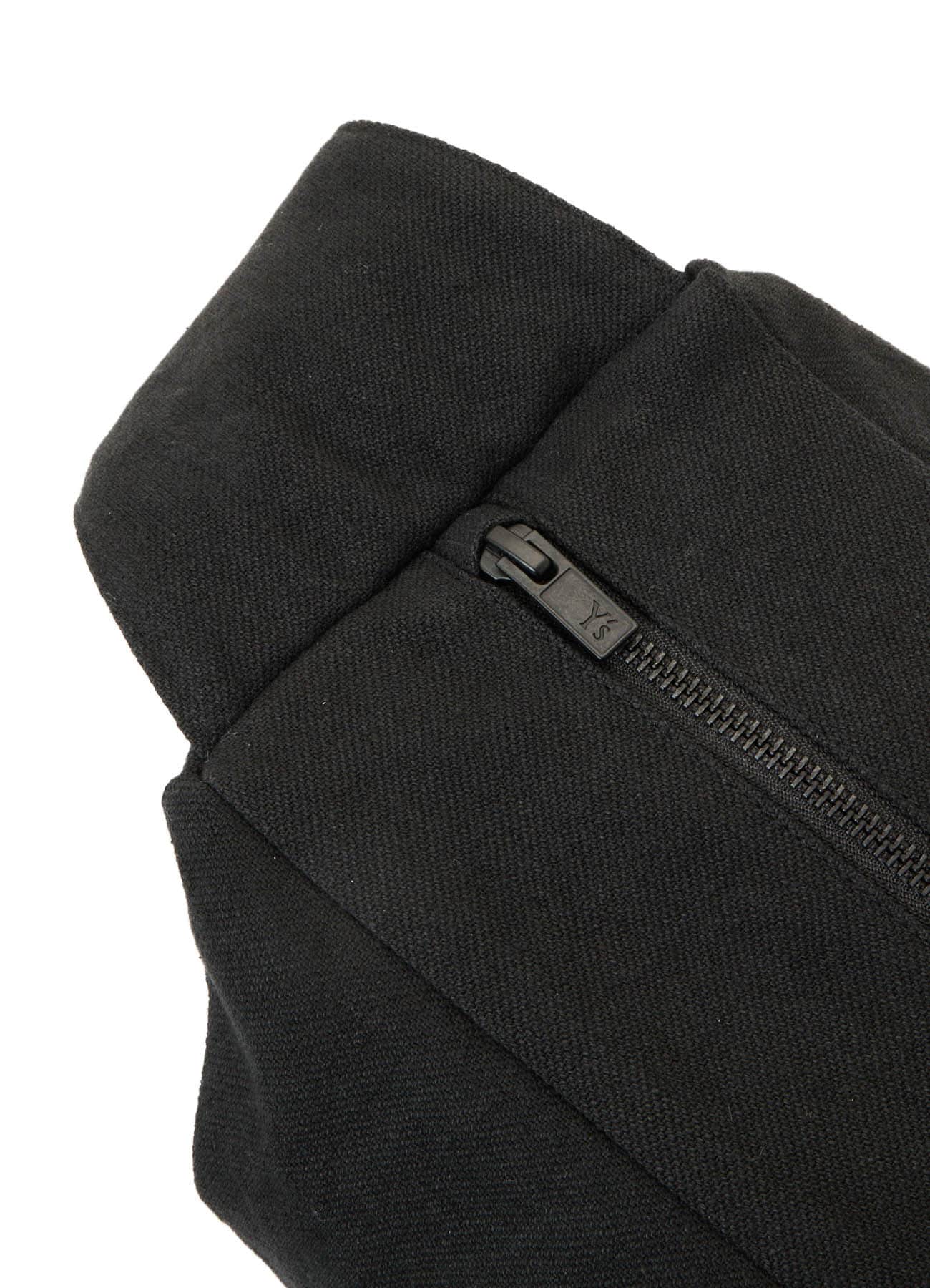 "ONE LIFE" COTTON/LINEN GABARDINE BOX SHOULDER BAG