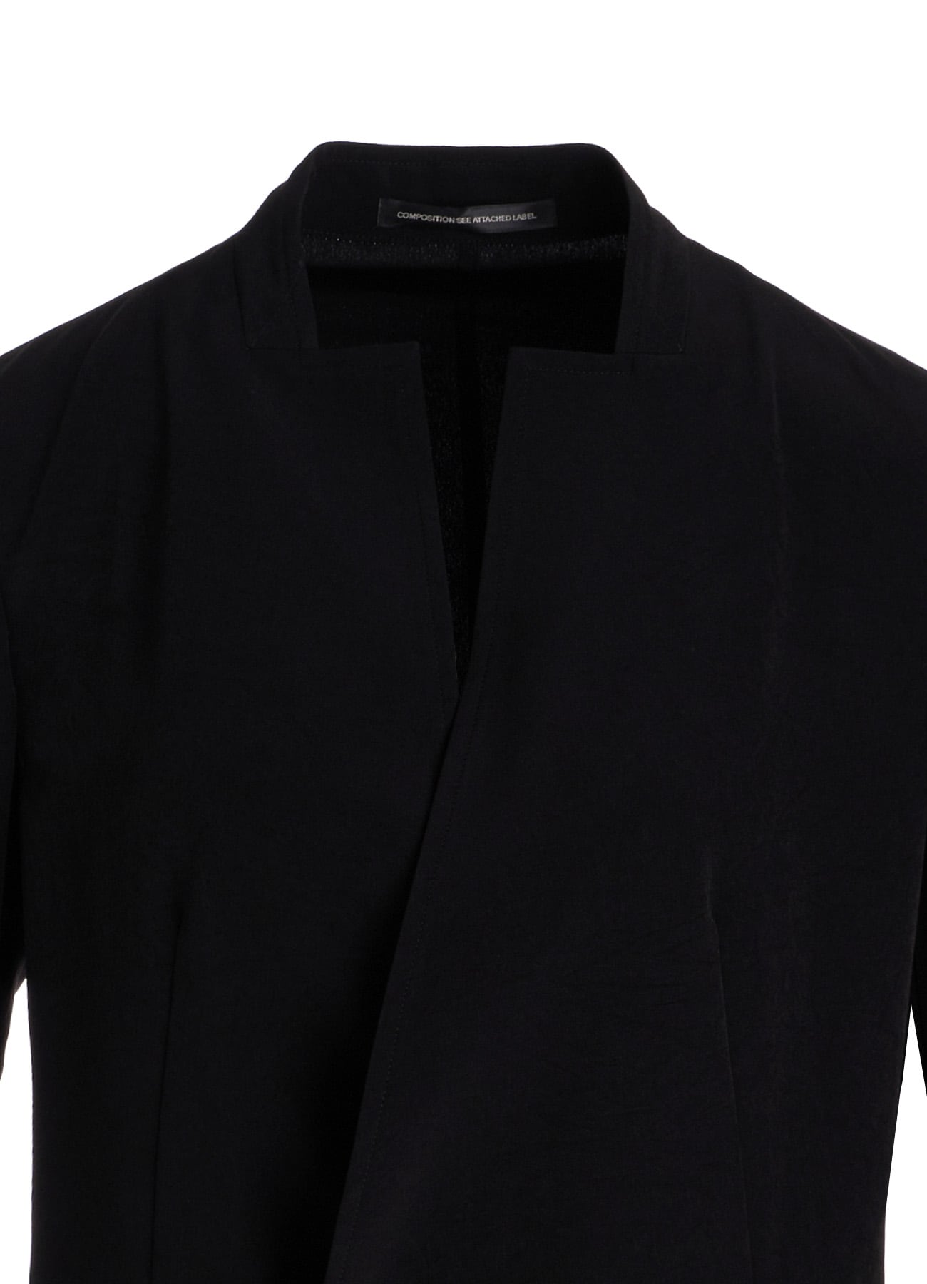 TA/PE CREPE DE CHINE STAND COLLAR JACKET