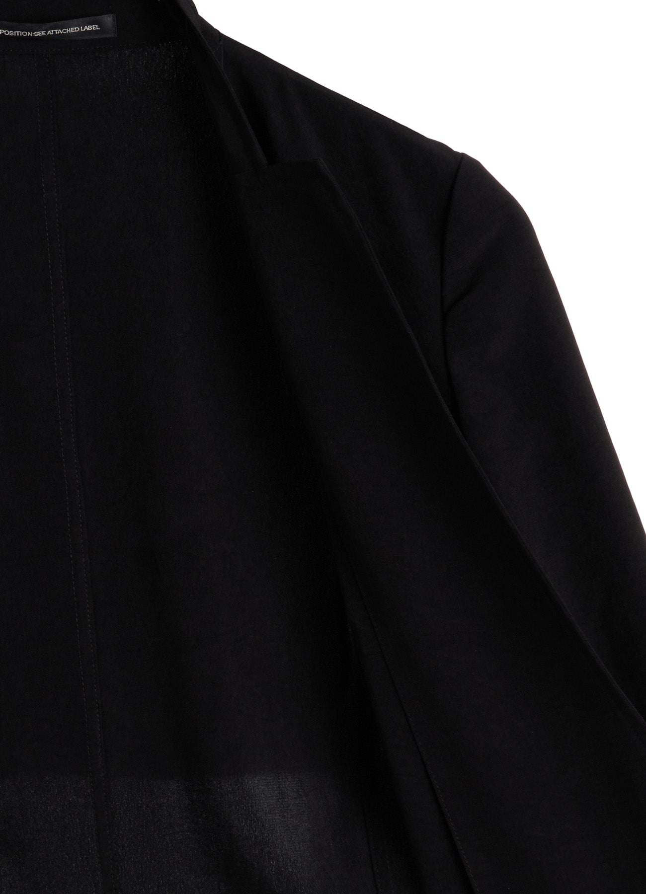 TA/PE CREPE DE CHINE STAND COLLAR JACKET