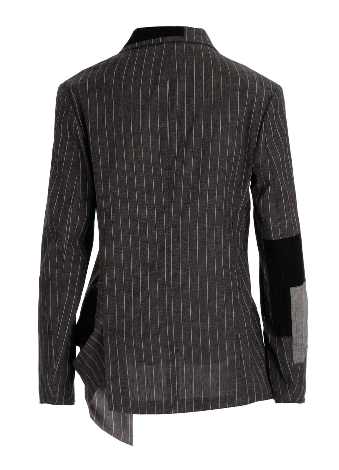 STRIPE PATCHWORK SIDE DROP JACKET