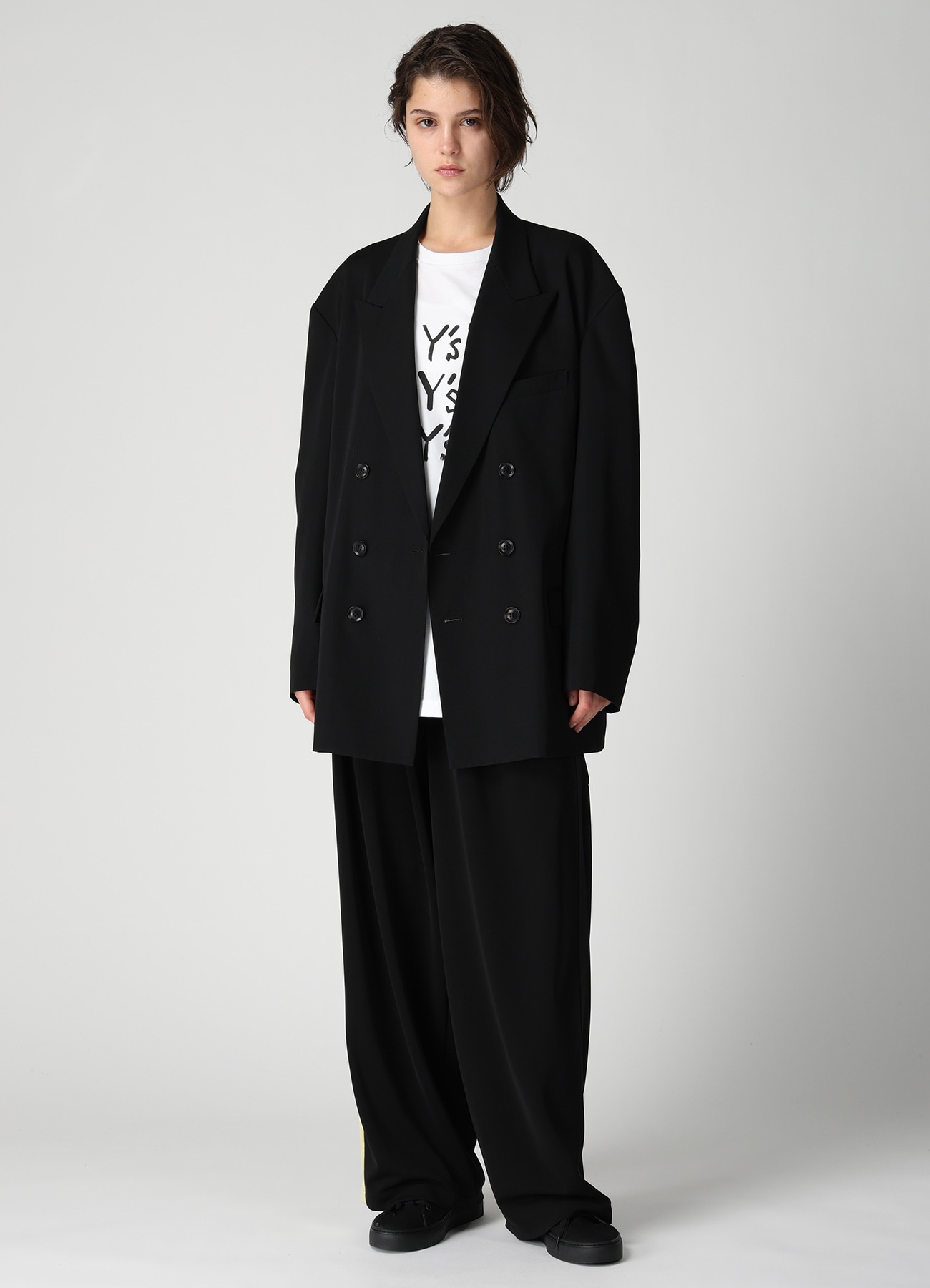 WOOL GABARDINE BIG TAILORED JACKET