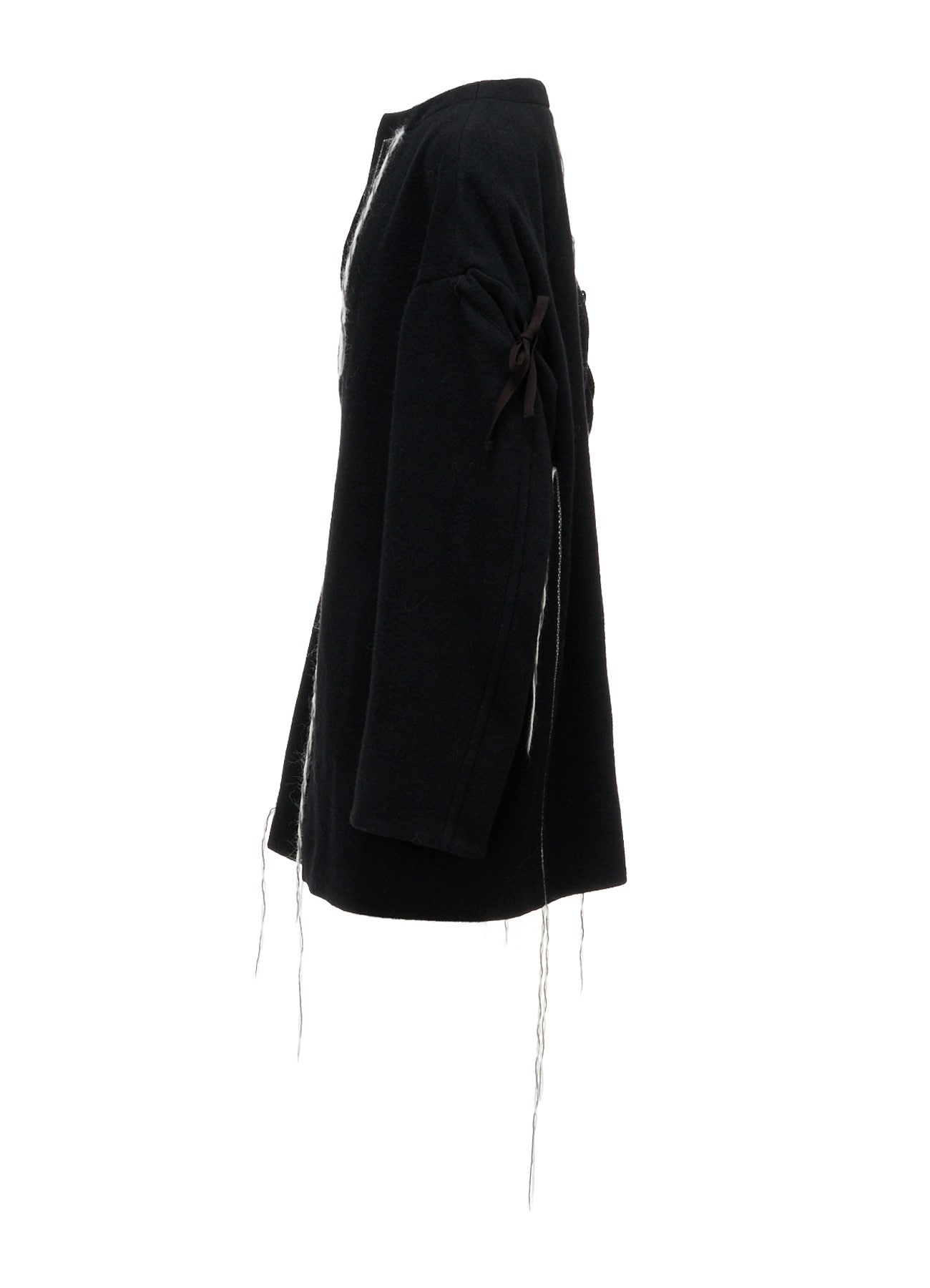 LIGHT SHAGGY BIG STITCH DROP SLEEVE JACKET