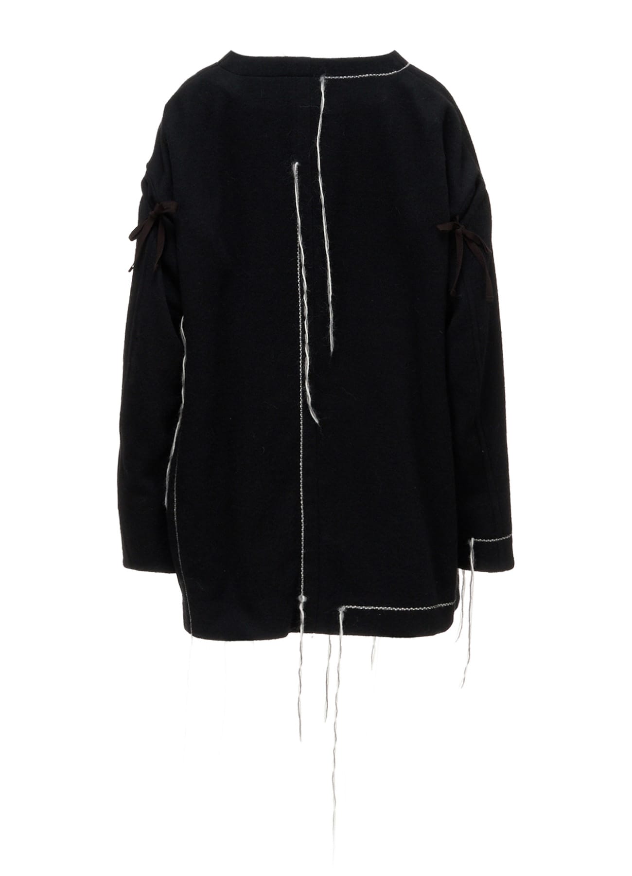 LIGHT SHAGGY BIG STITCH DROP SLEEVE JACKET