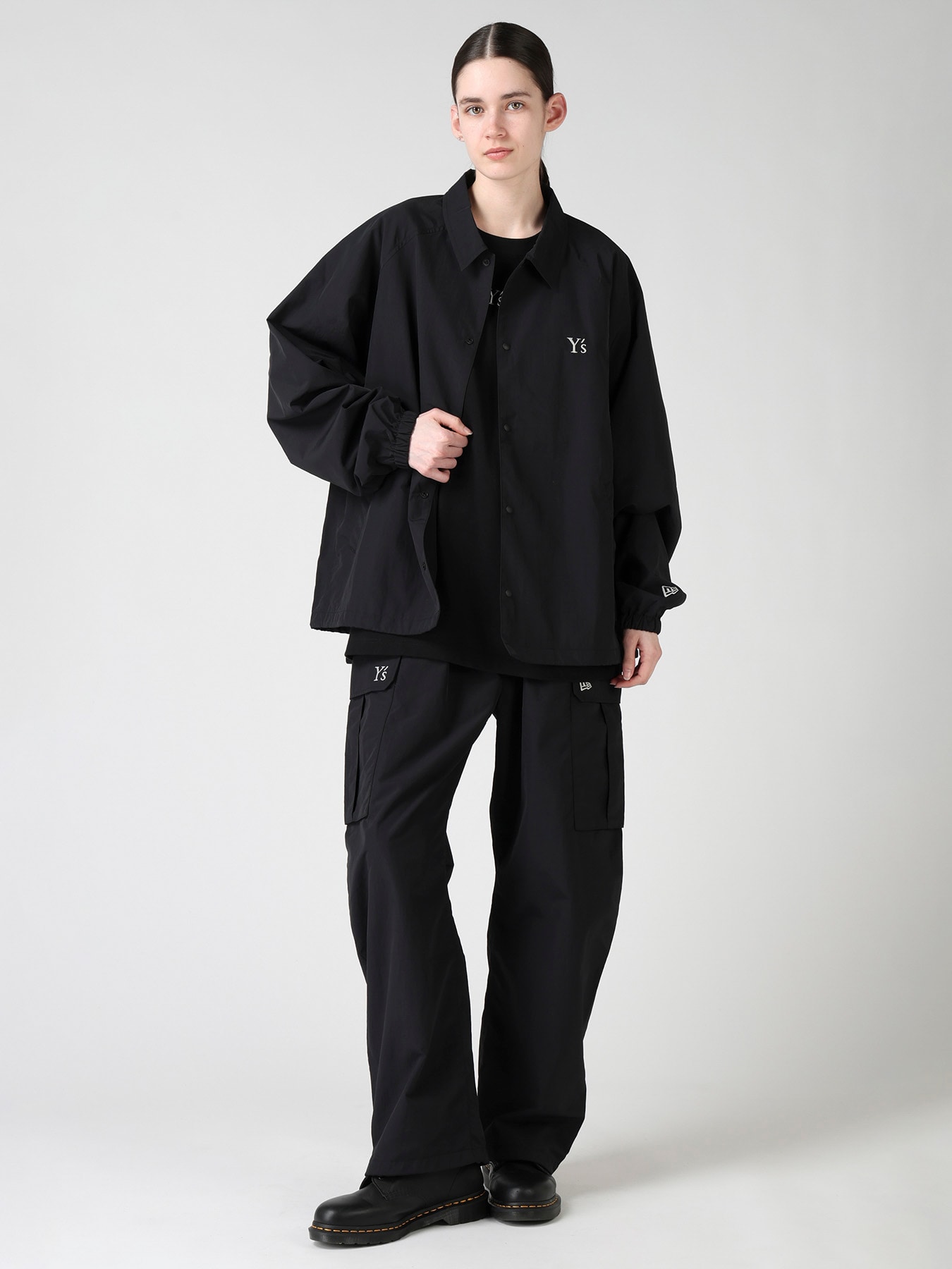 Y's × New Era NYLON COACH JACKET