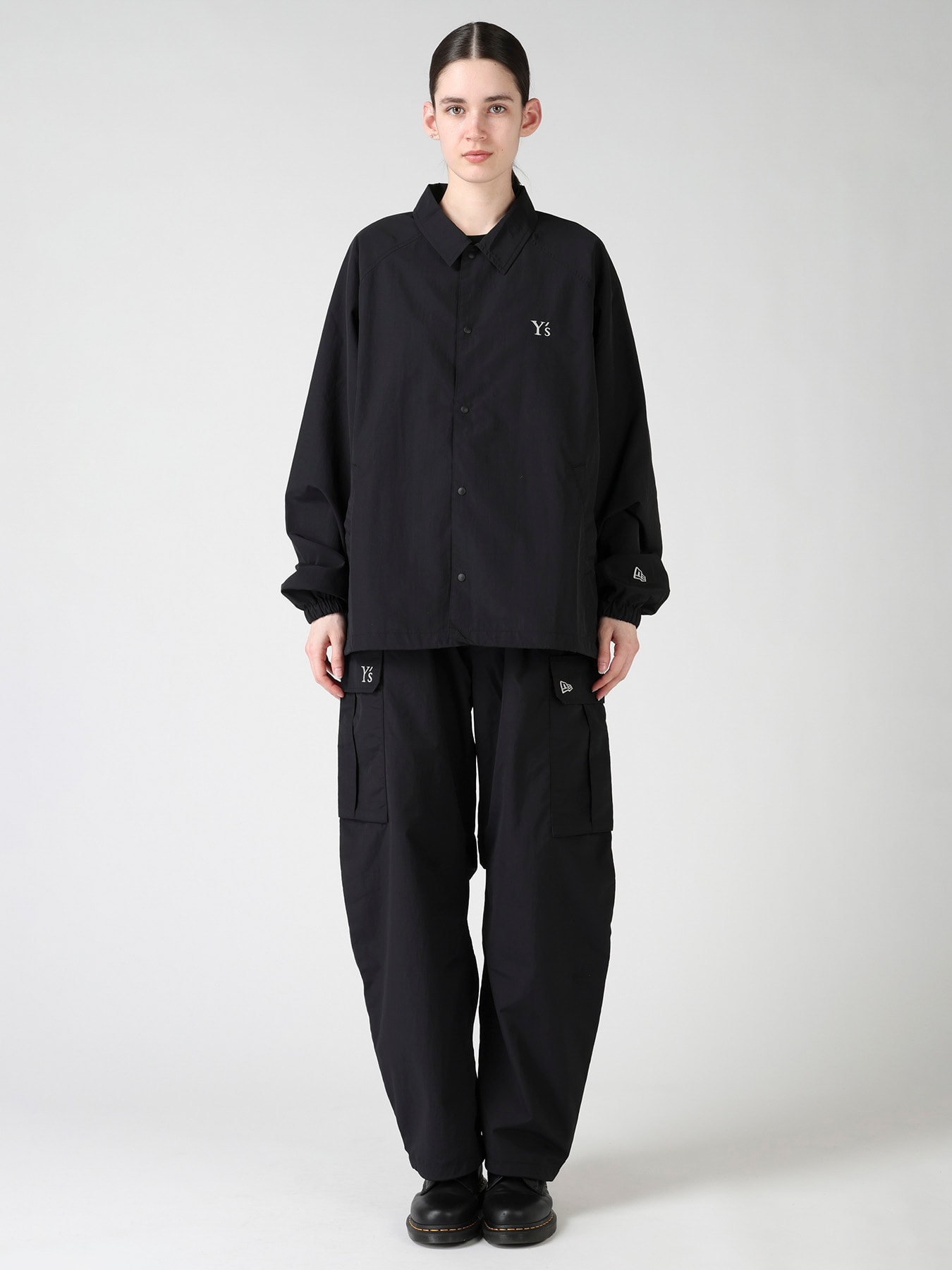 Y's × New Era NYLON COACH JACKET