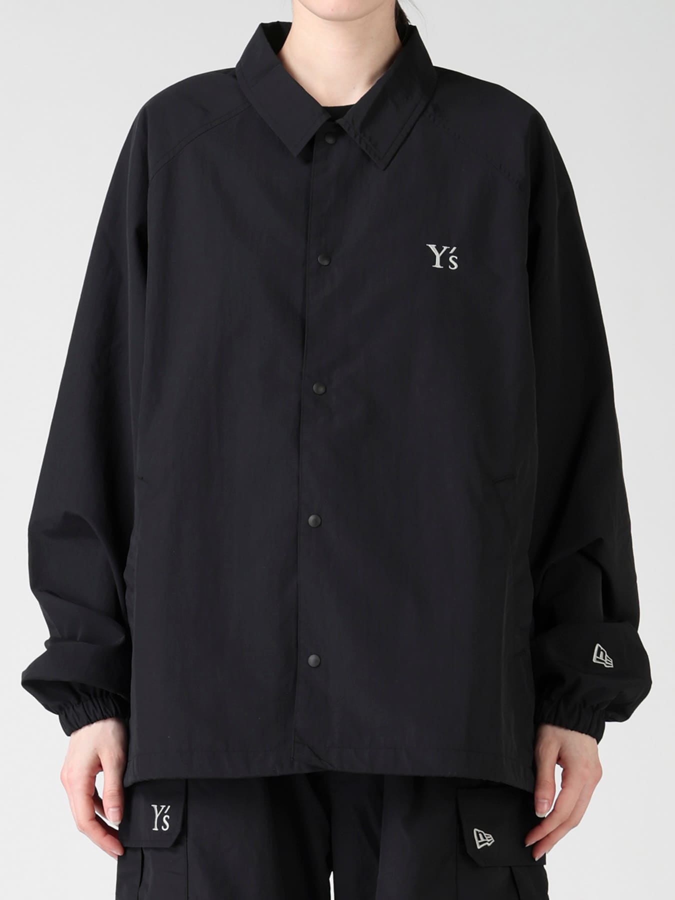 Y's × New Era NYLON COACH JACKET