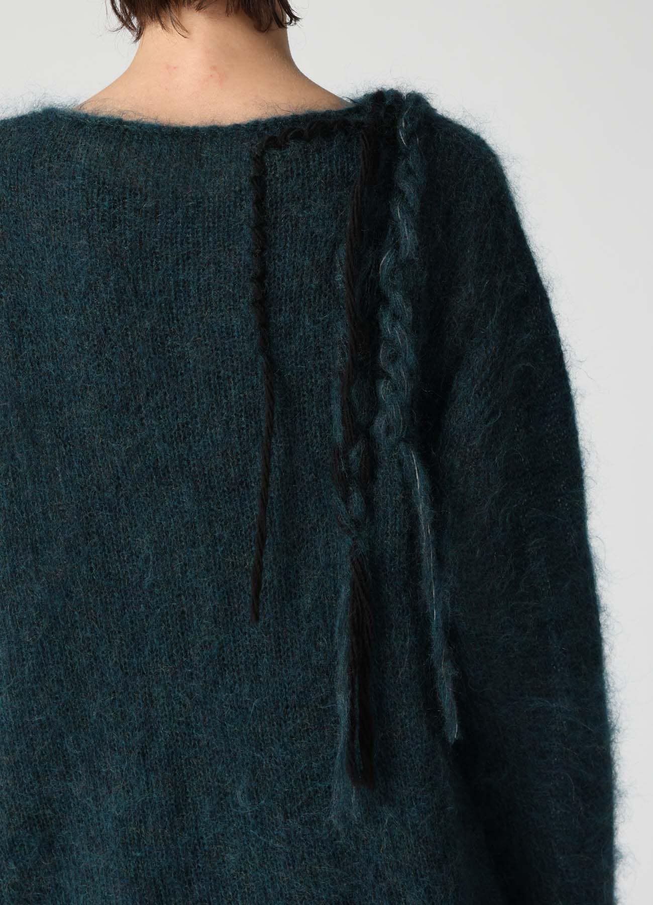 OVERSIZED MOHAIR BLEND KNIT PULLOVER