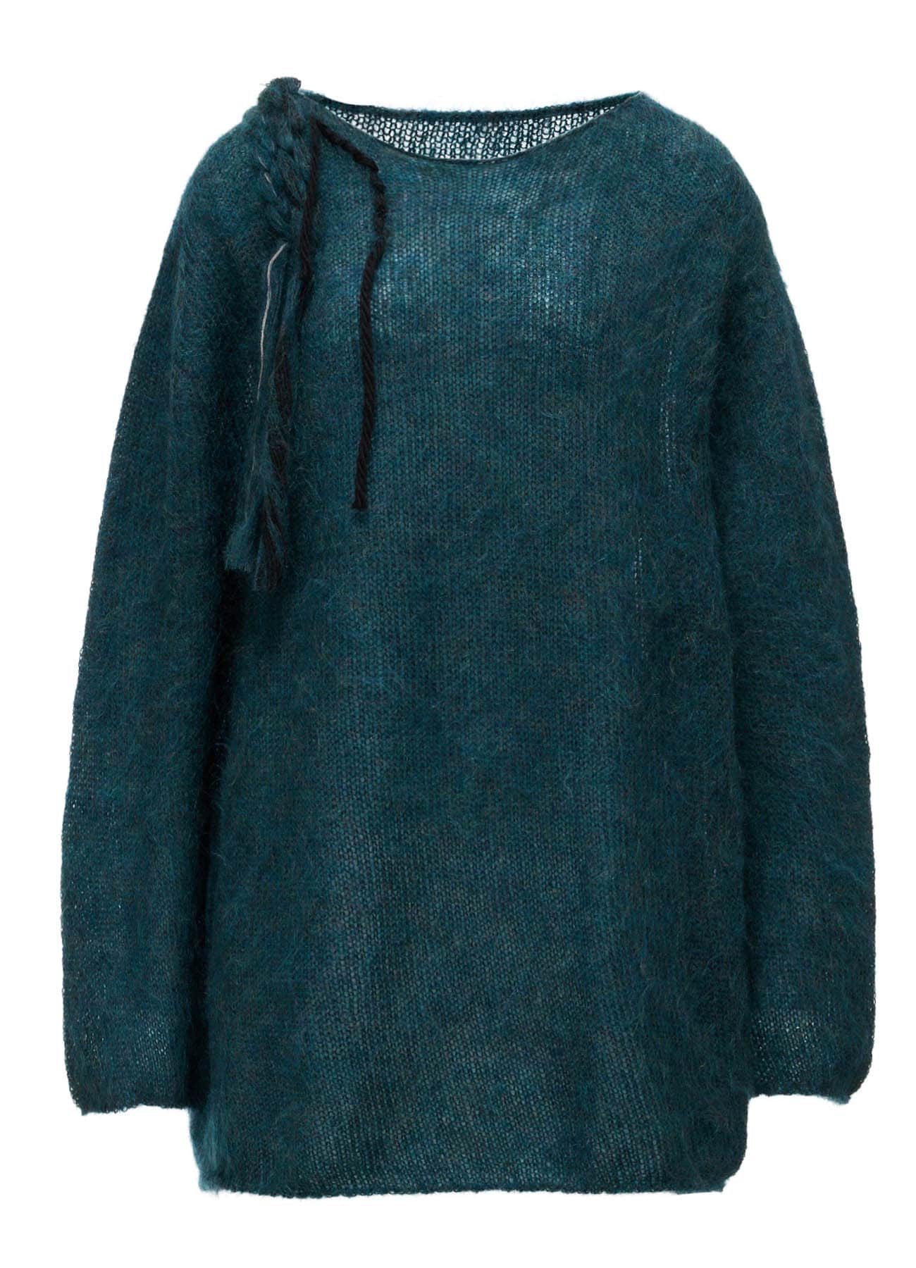 OVERSIZED MOHAIR BLEND KNIT PULLOVER