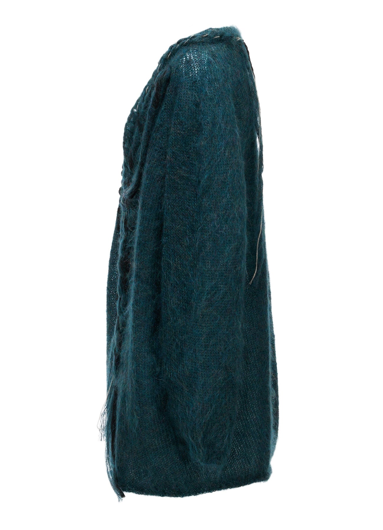 OVERSIZED MOHAIR BLEND V-NECK CARDIGAN