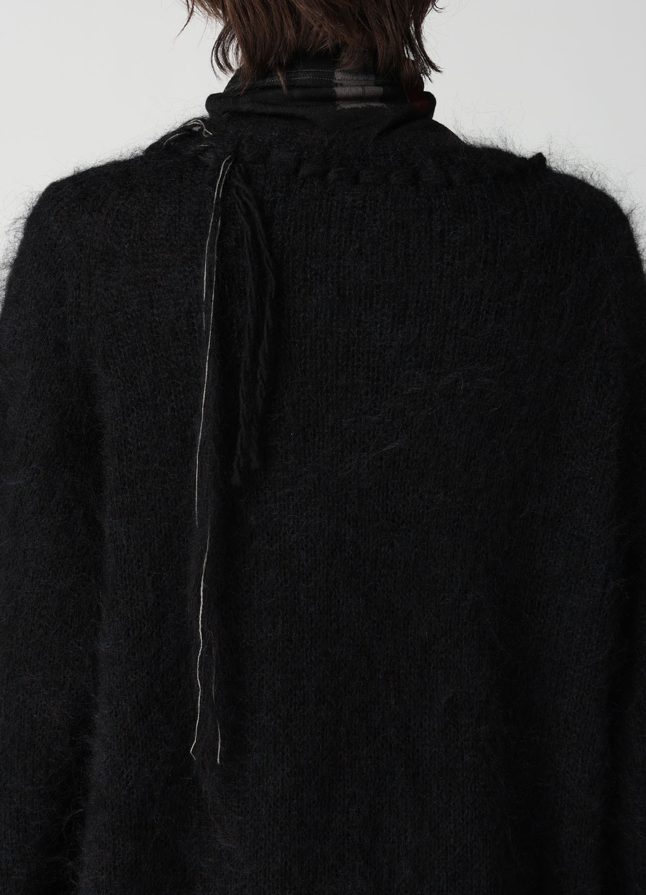 OVERSIZED MOHAIR BLEND V-NECK CARDIGAN