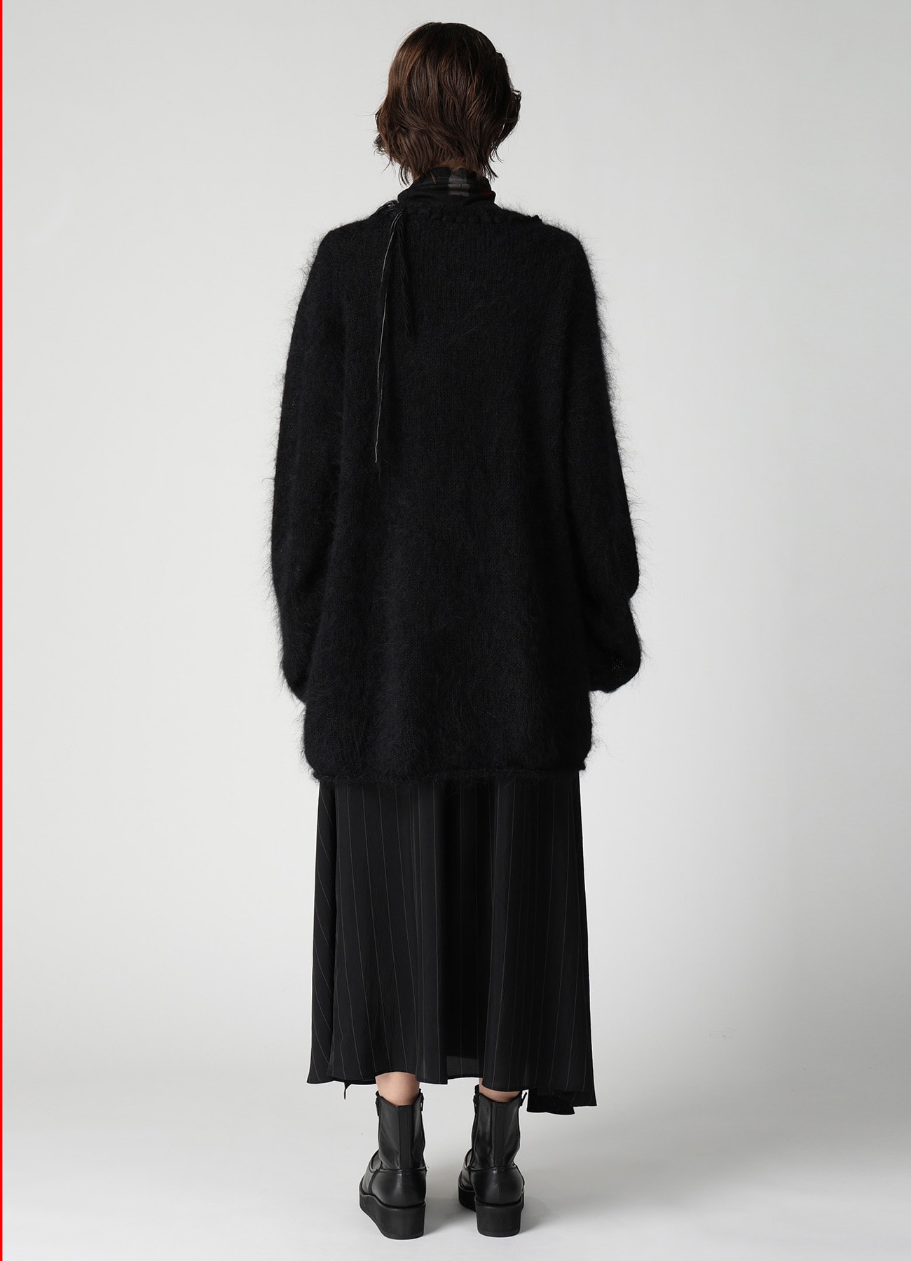 OVERSIZED MOHAIR BLEND V-NECK CARDIGAN
