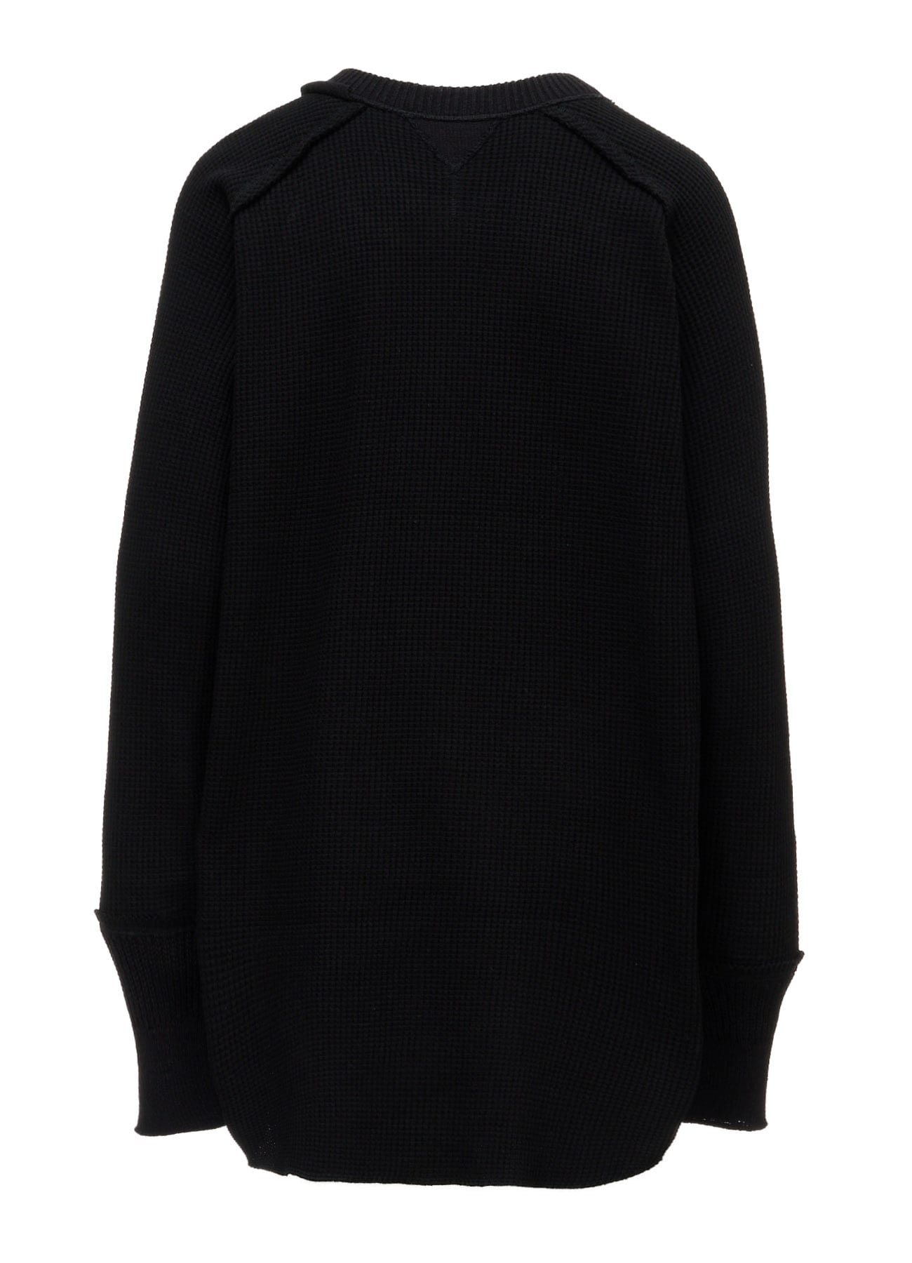 WAFFLE HENLEY NECK PULLOVER