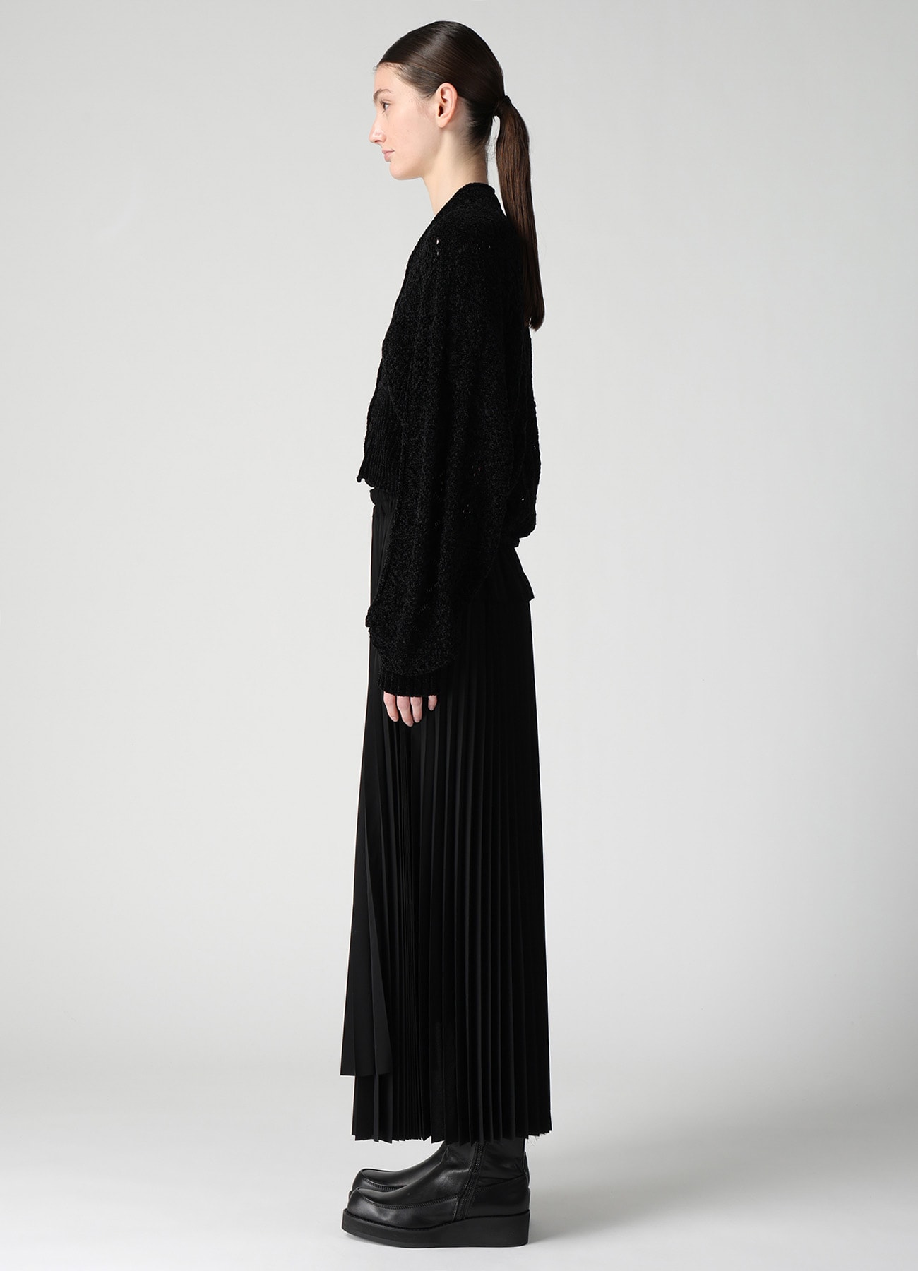 CHENILLE OPENWORK CARDIGAN