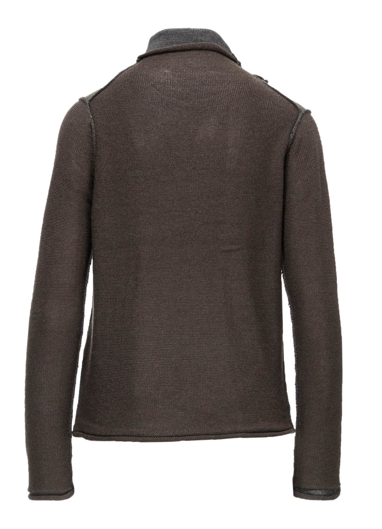 JERSEY PLATING HIGH NECK PULLOVER