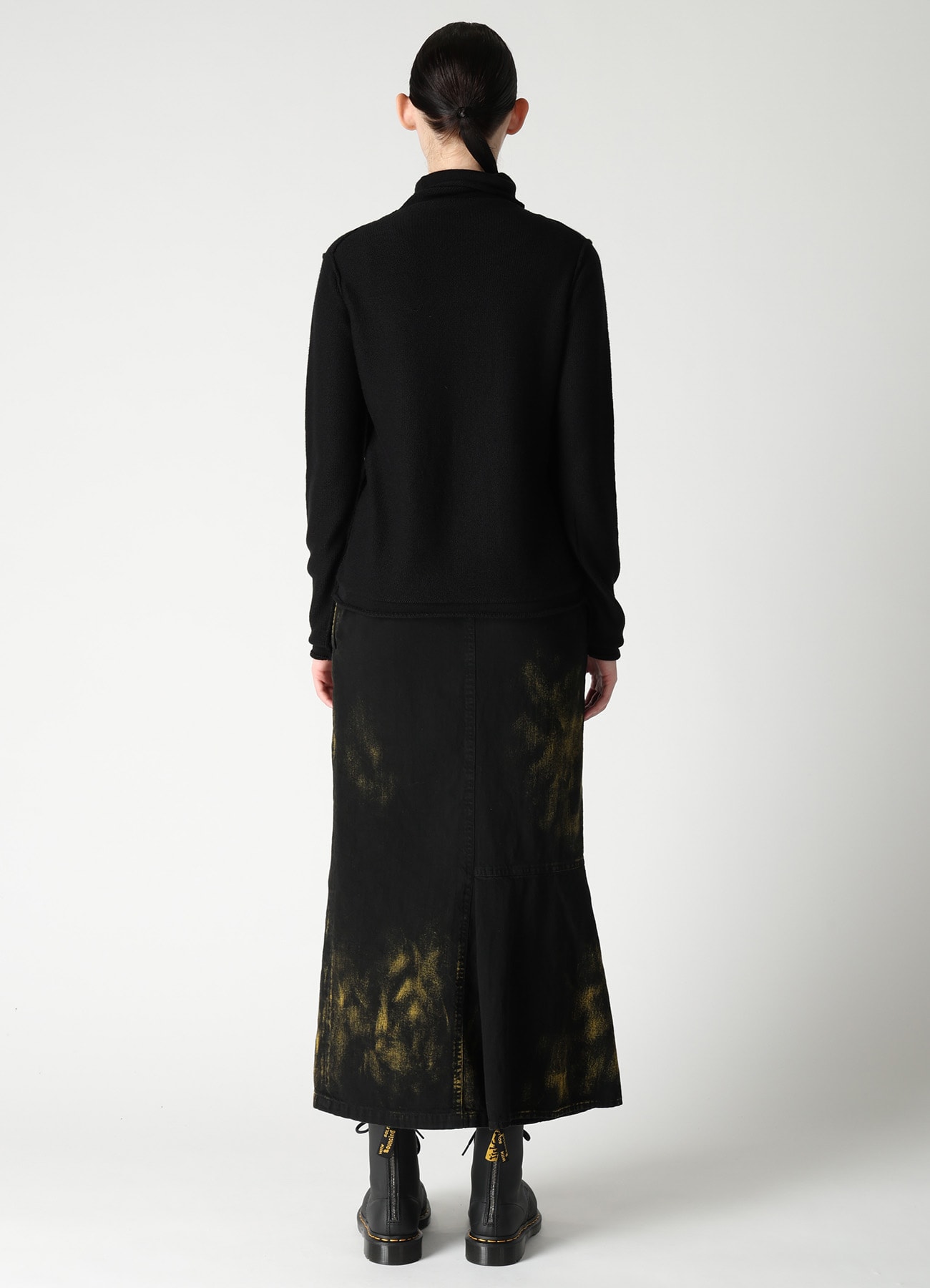 JERSEY PLATING HIGH NECK PULLOVER