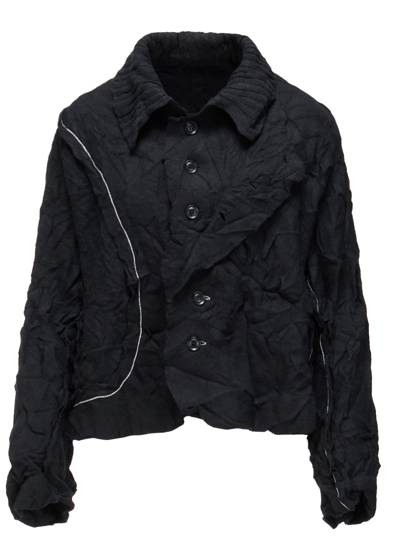 MILLED JERSEY SHORT JACKET