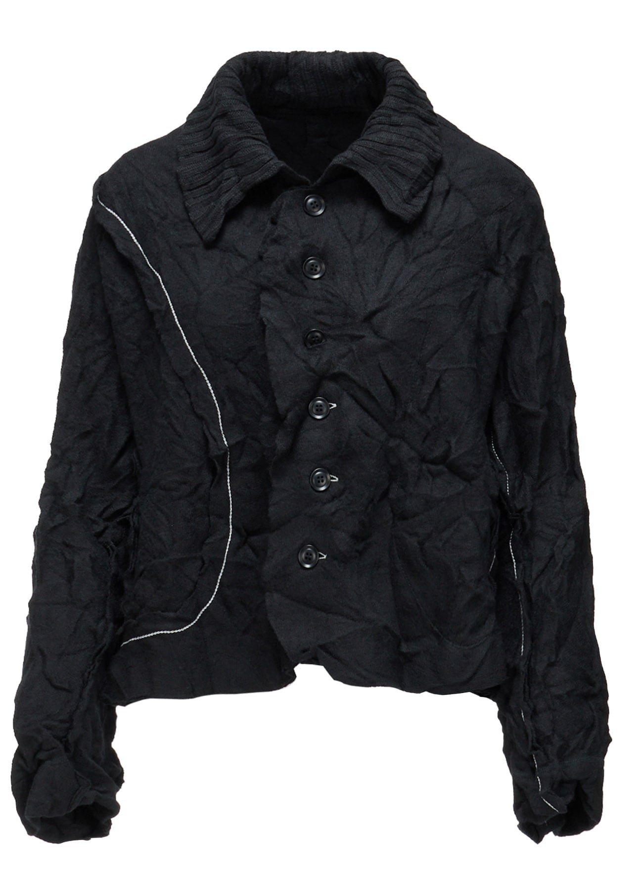 MILLED JERSEY SHORT JACKET