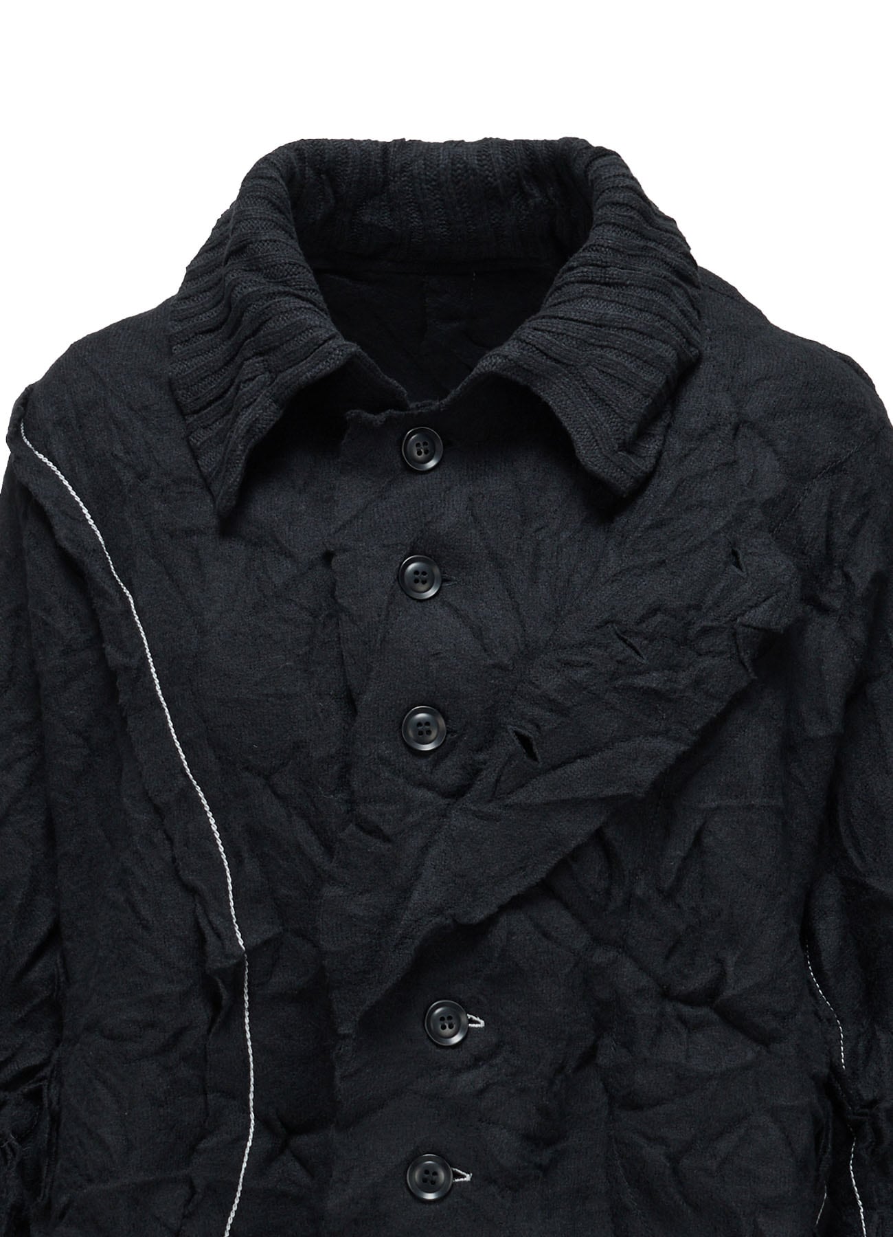 MILLED JERSEY SHORT JACKET