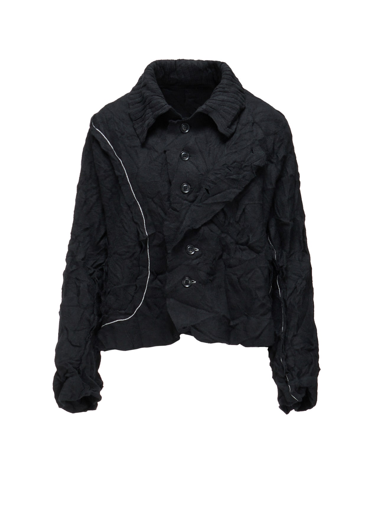 MILLED JERSEY SHORT JACKET
