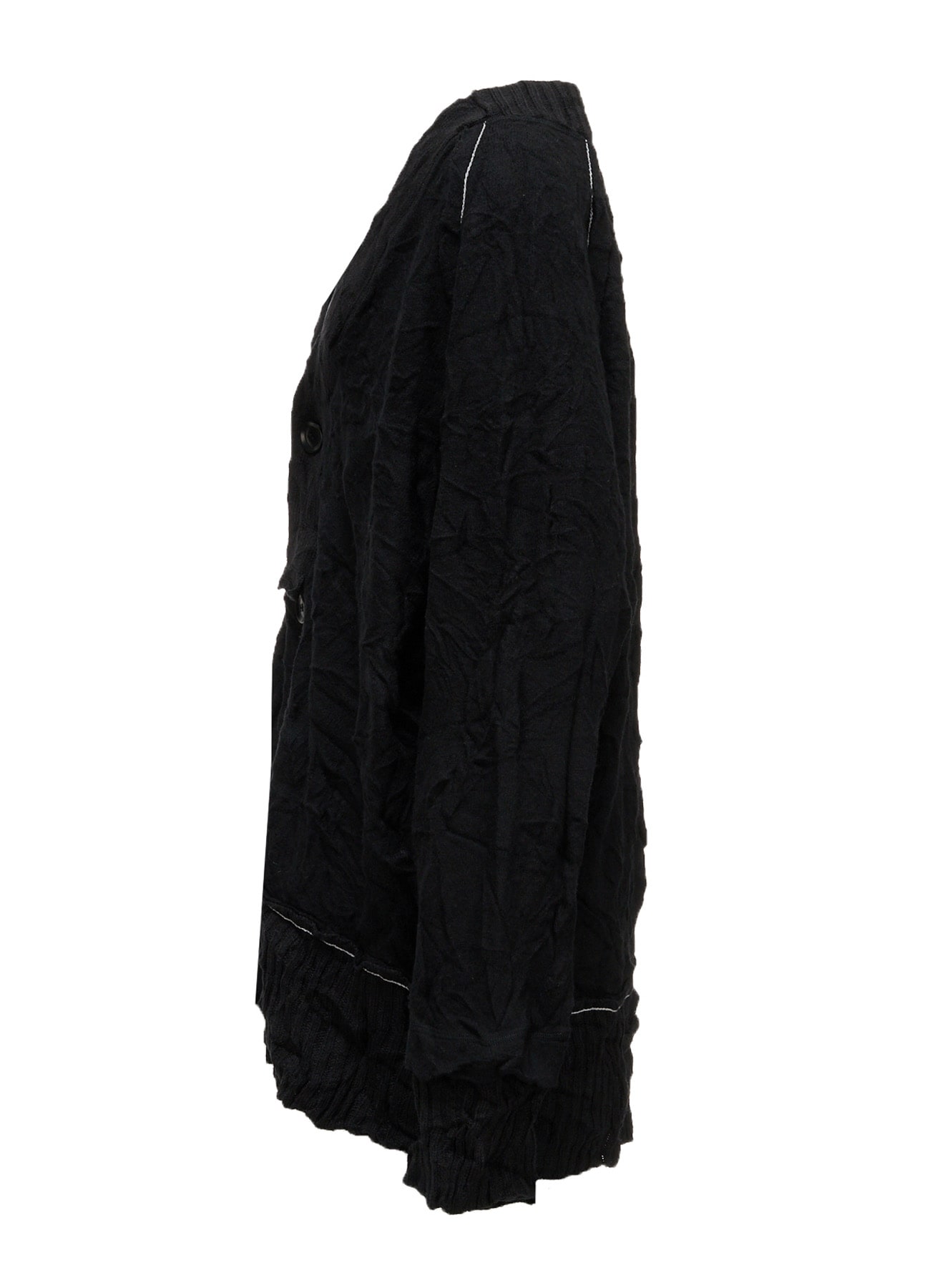 MILLED JERSEY V NECK CARDIGAN