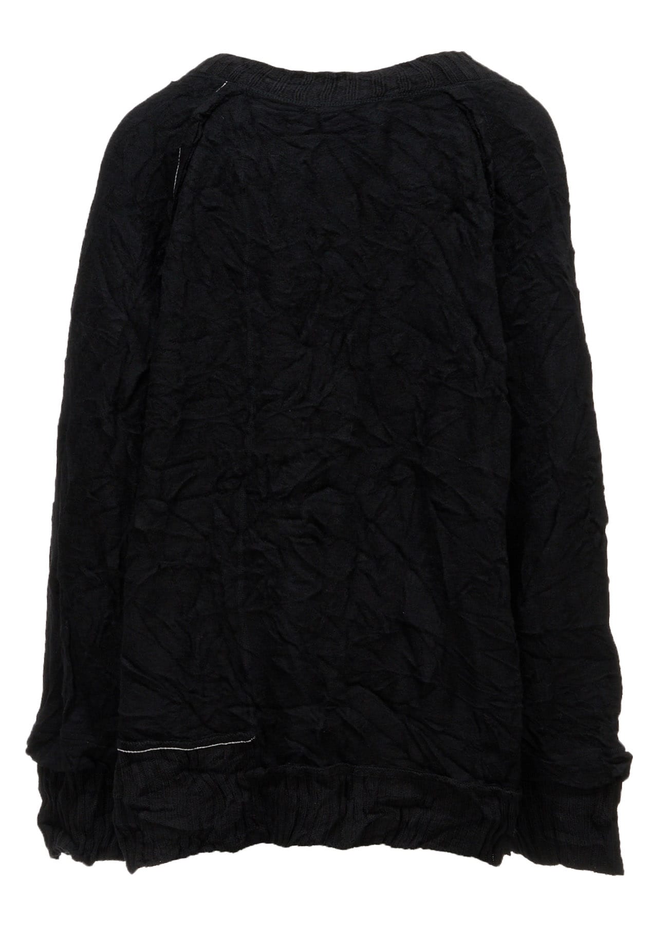 MILLED JERSEY V NECK CARDIGAN