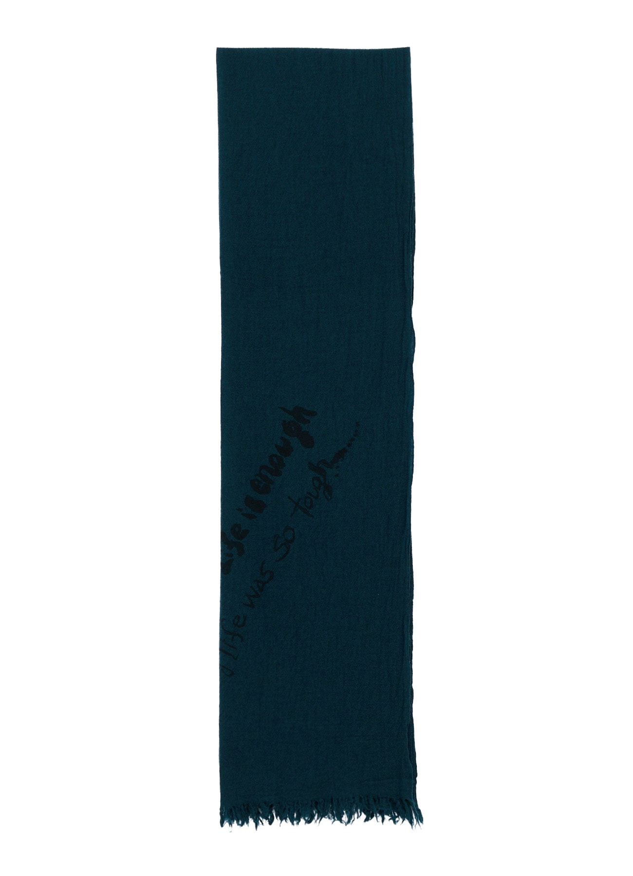 "ONE LIFE" WOOL BIG SCARF