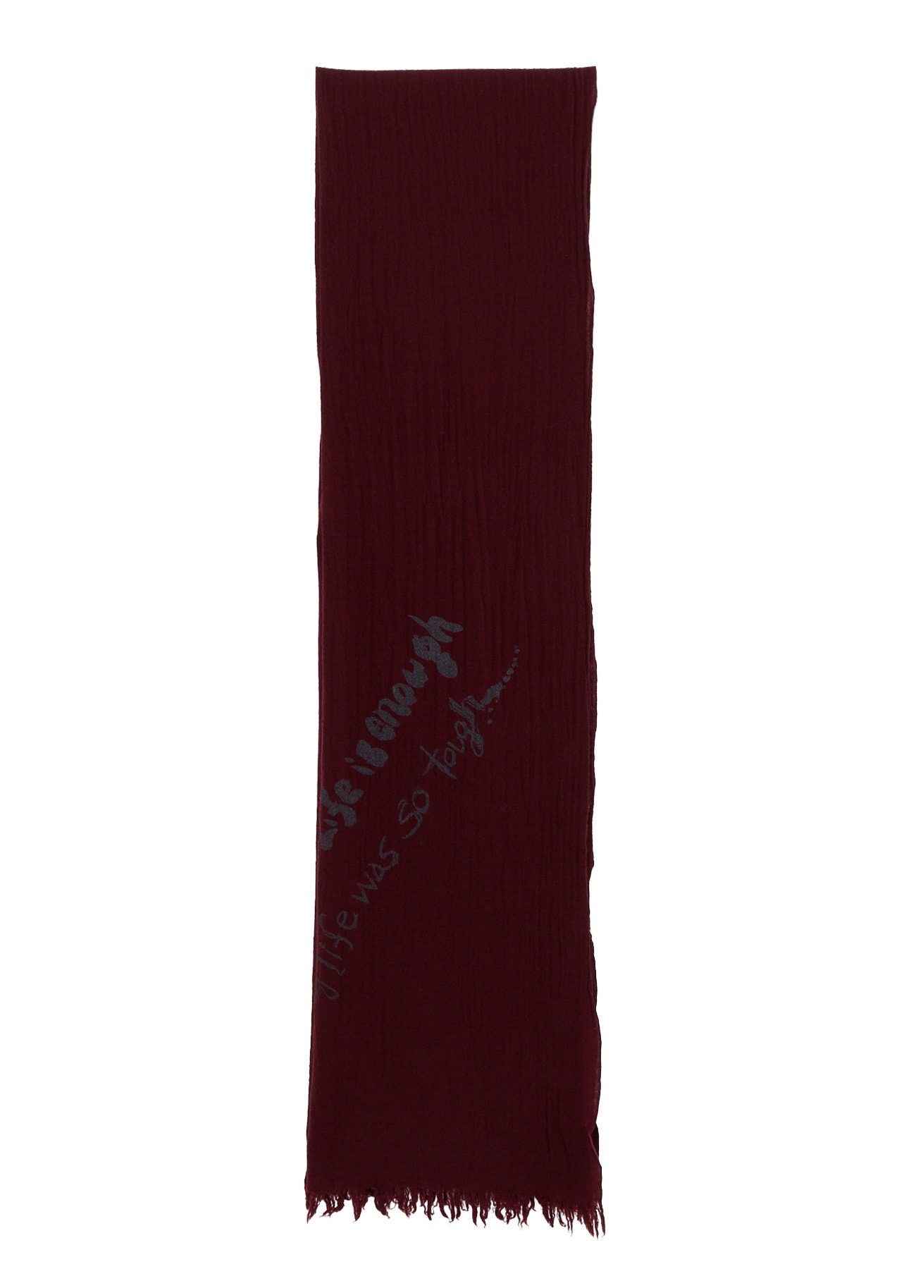 "ONE LIFE" WOOL BIG SCARF
