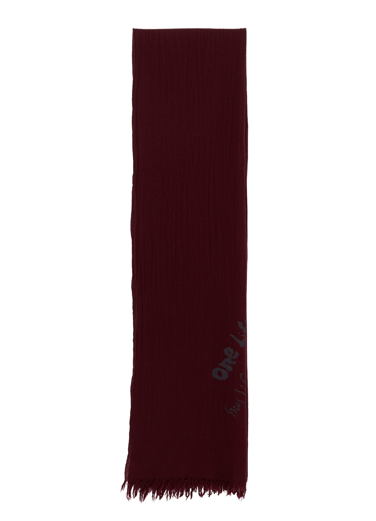 "ONE LIFE" WOOL BIG SCARF