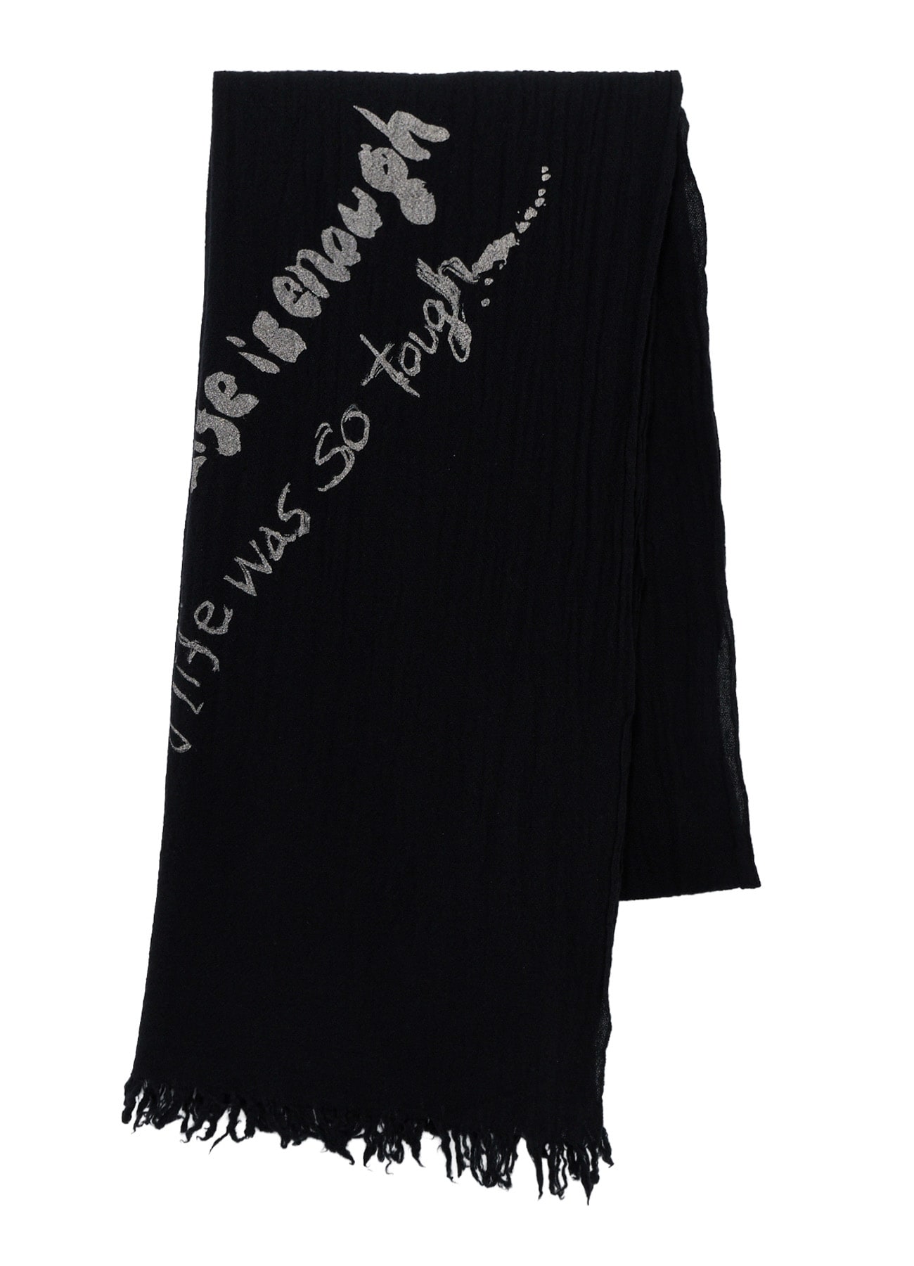 "ONE LIFE" WOOL BIG SCARF