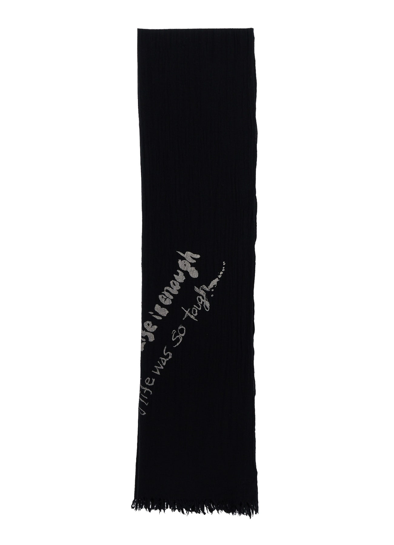 "ONE LIFE" WOOL BIG SCARF