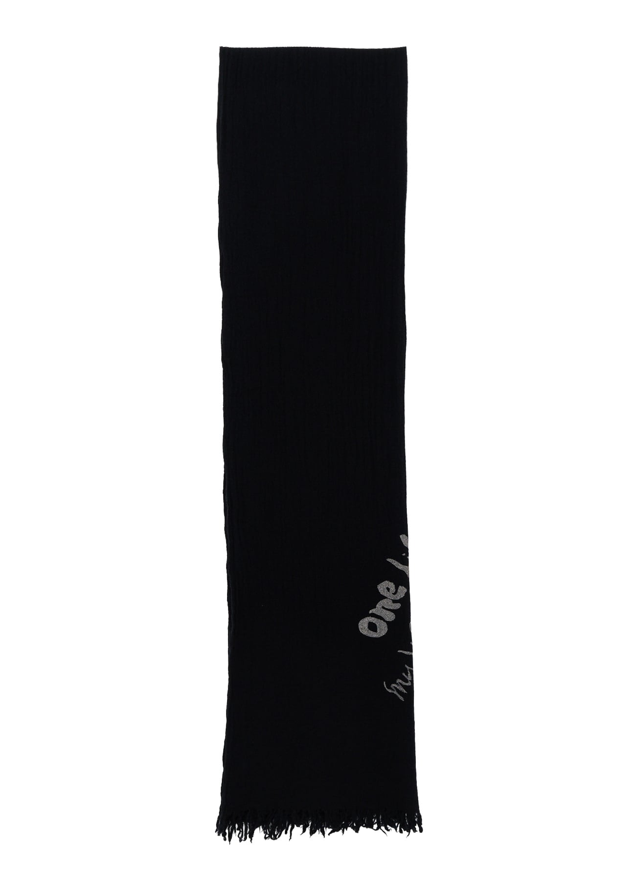 "ONE LIFE" WOOL BIG SCARF