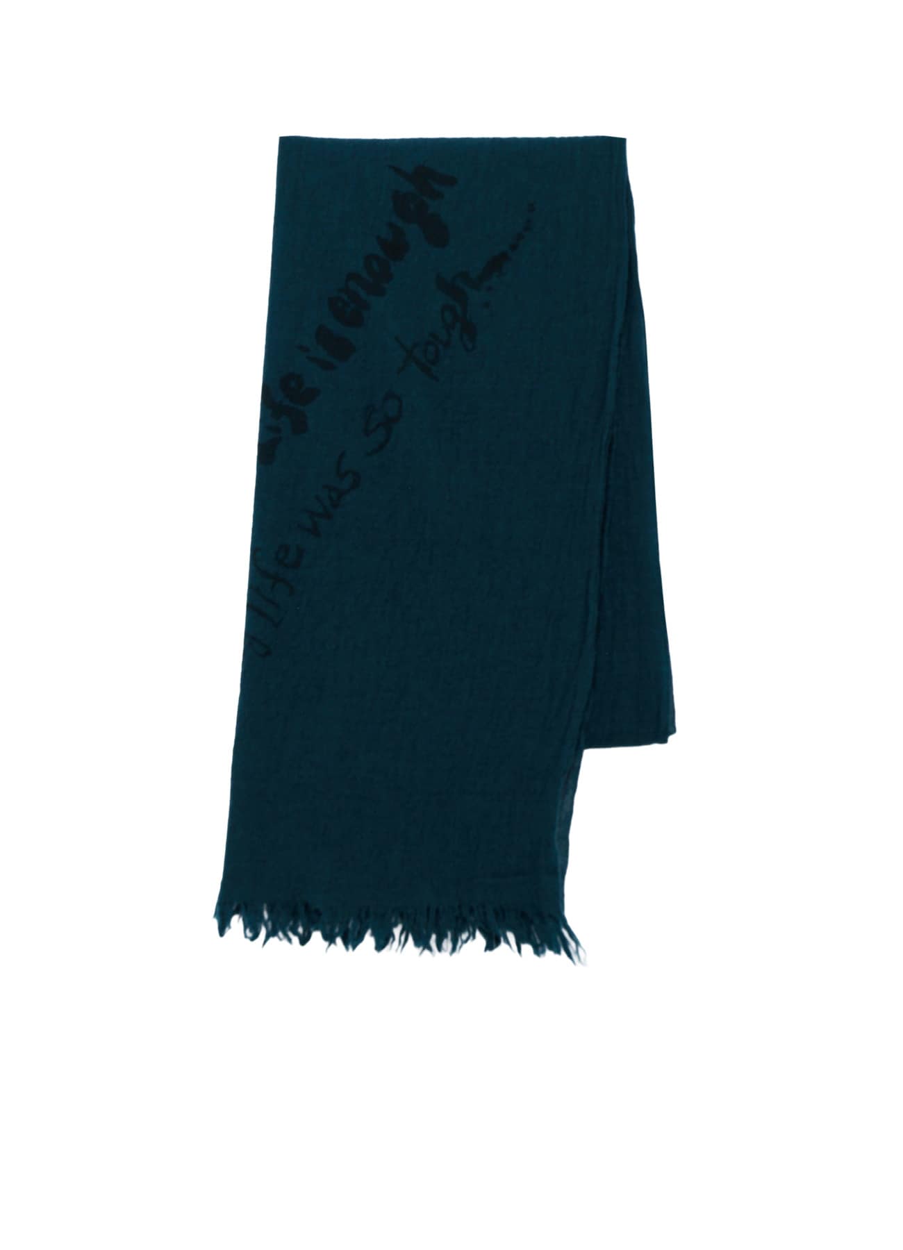 "ONE LIFE" WOOL BIG SCARF