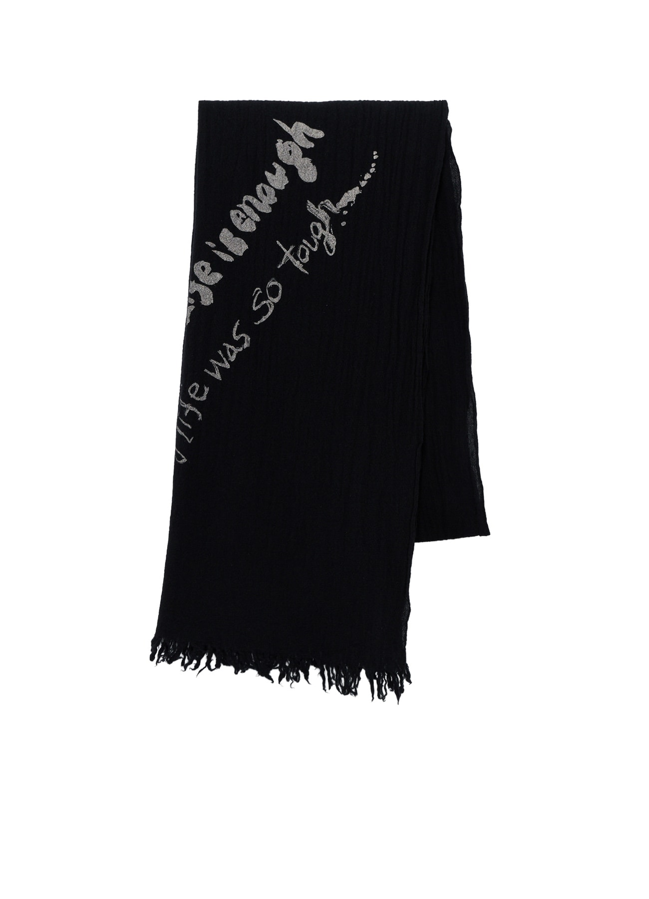 "ONE LIFE" WOOL BIG SCARF