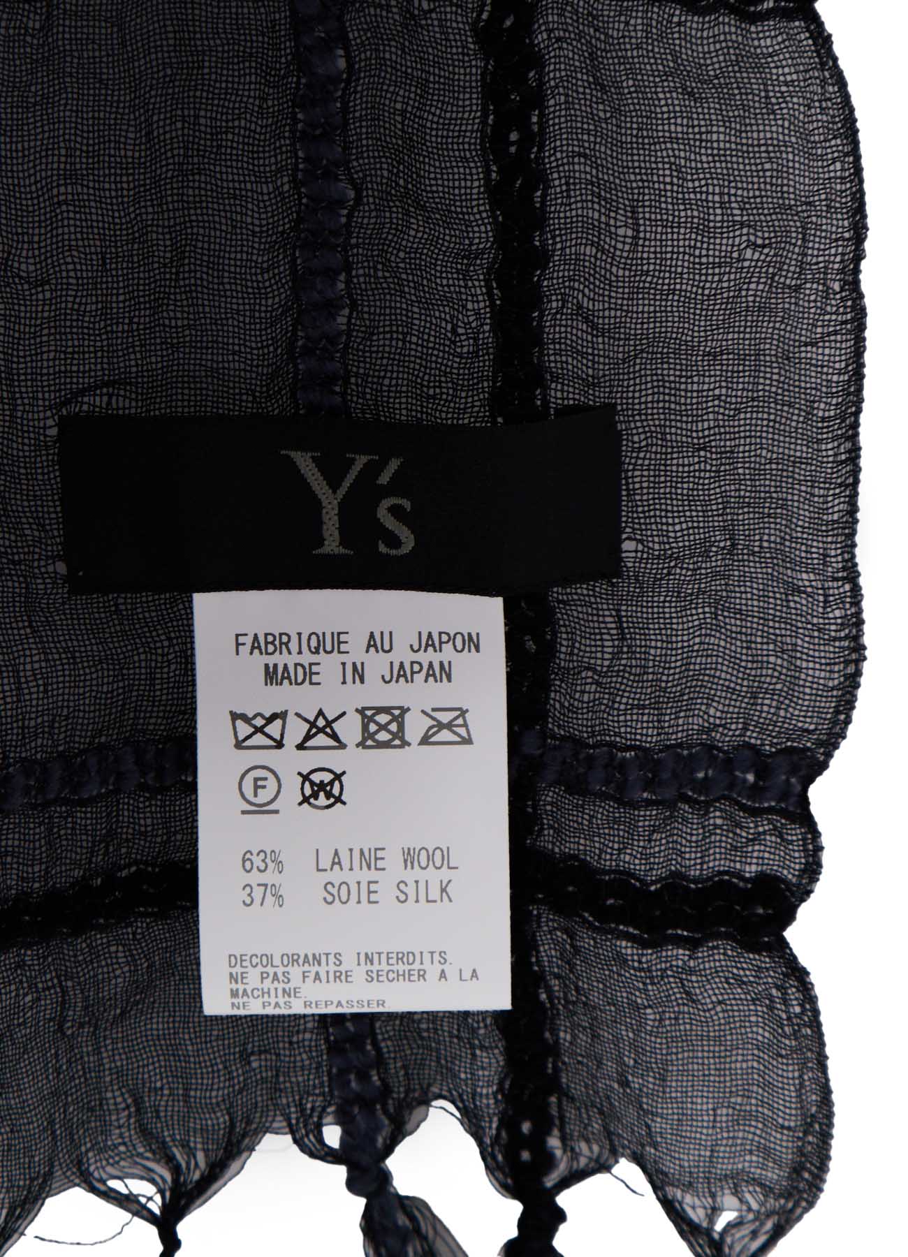 WOOL/SILK PLAID SCARF