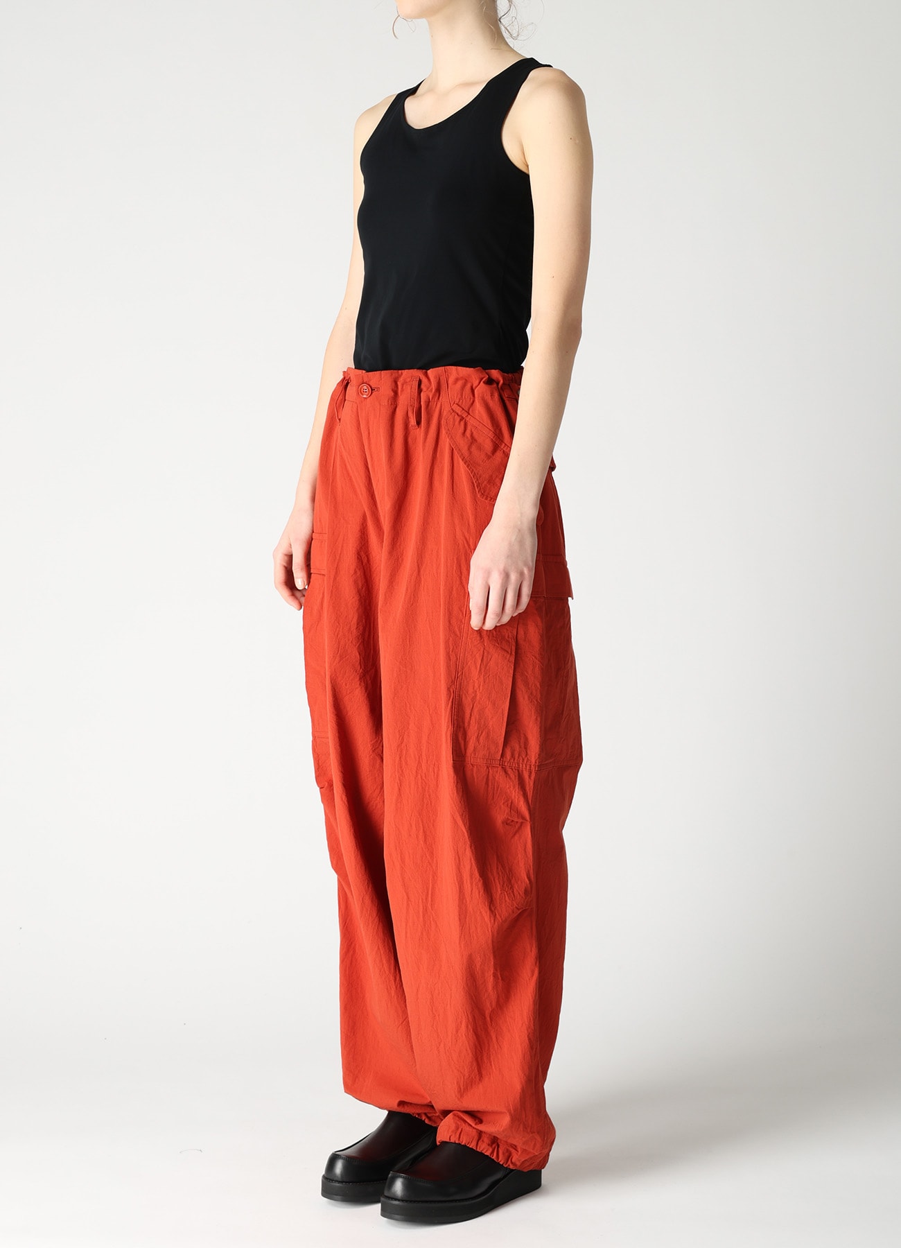 COTTON FLAX MILITARY PANTS