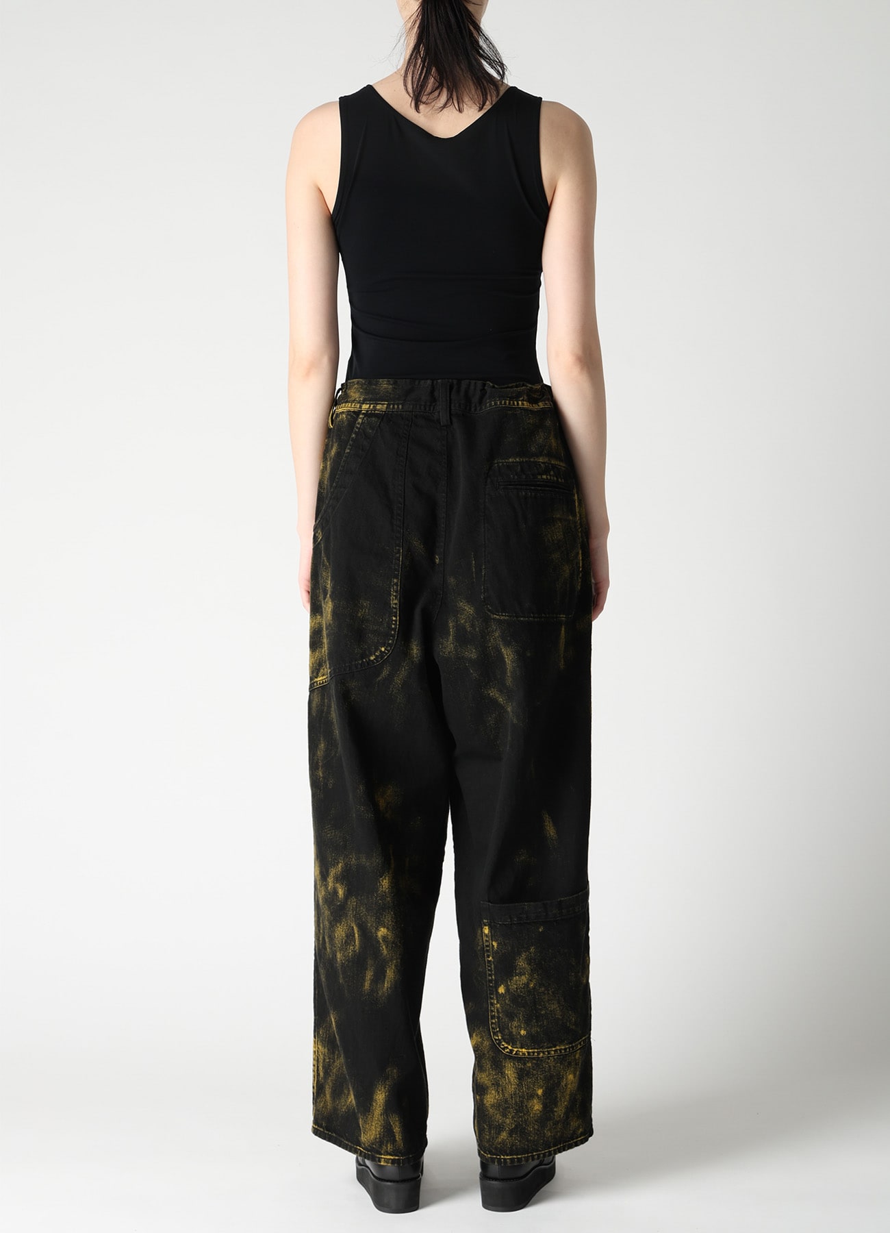 8OZ DENIM BLEACHED OVERDYE 5-POCKET PANTS