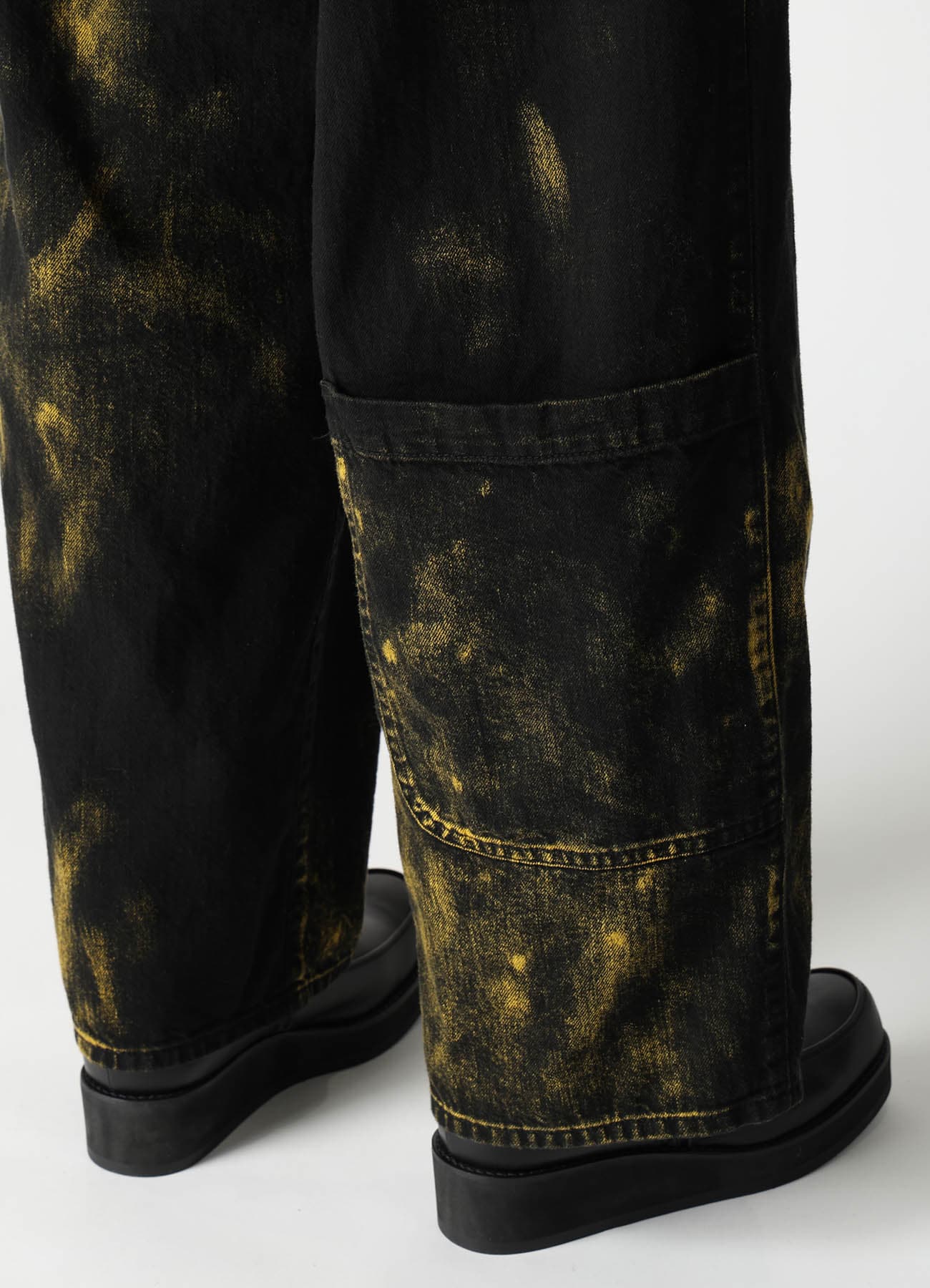 8OZ DENIM BLEACHED OVERDYE 5-POCKET PANTS