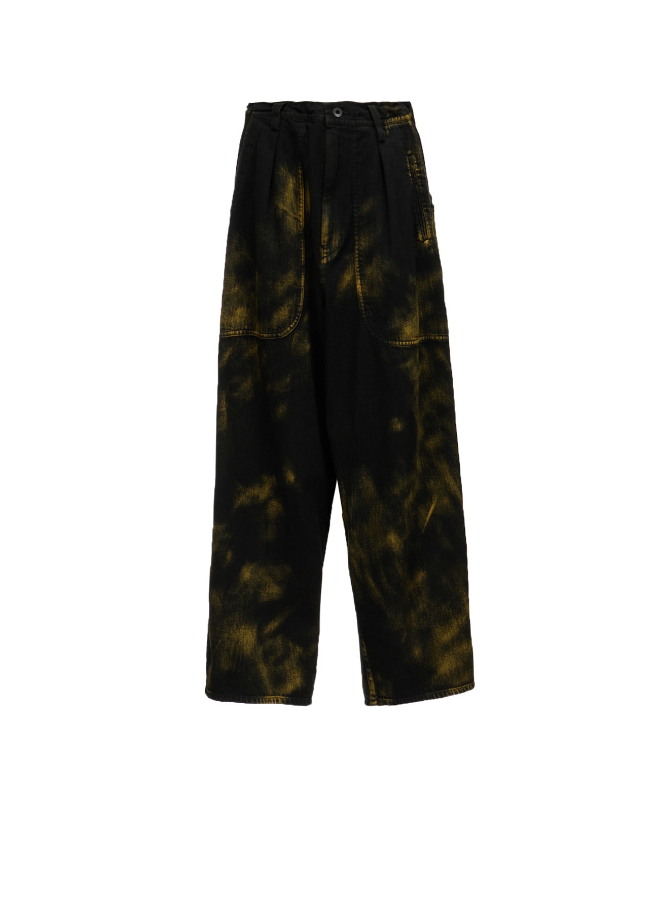 8OZ DENIM BLEACHED OVERDYE 5-POCKET PANTS