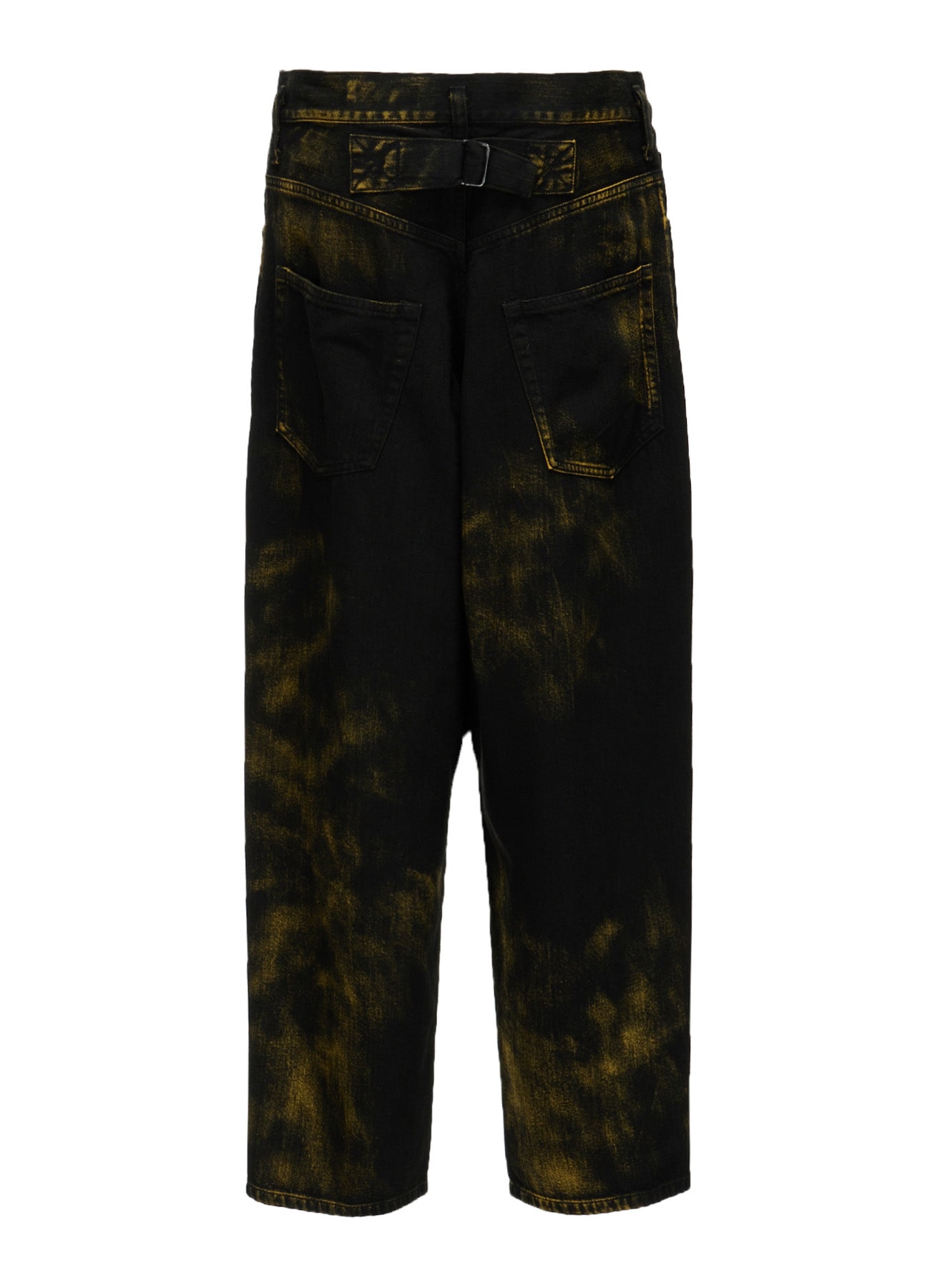 8OZ DENIM BLEACHED OVERDYE DUSSET DROP PANTS