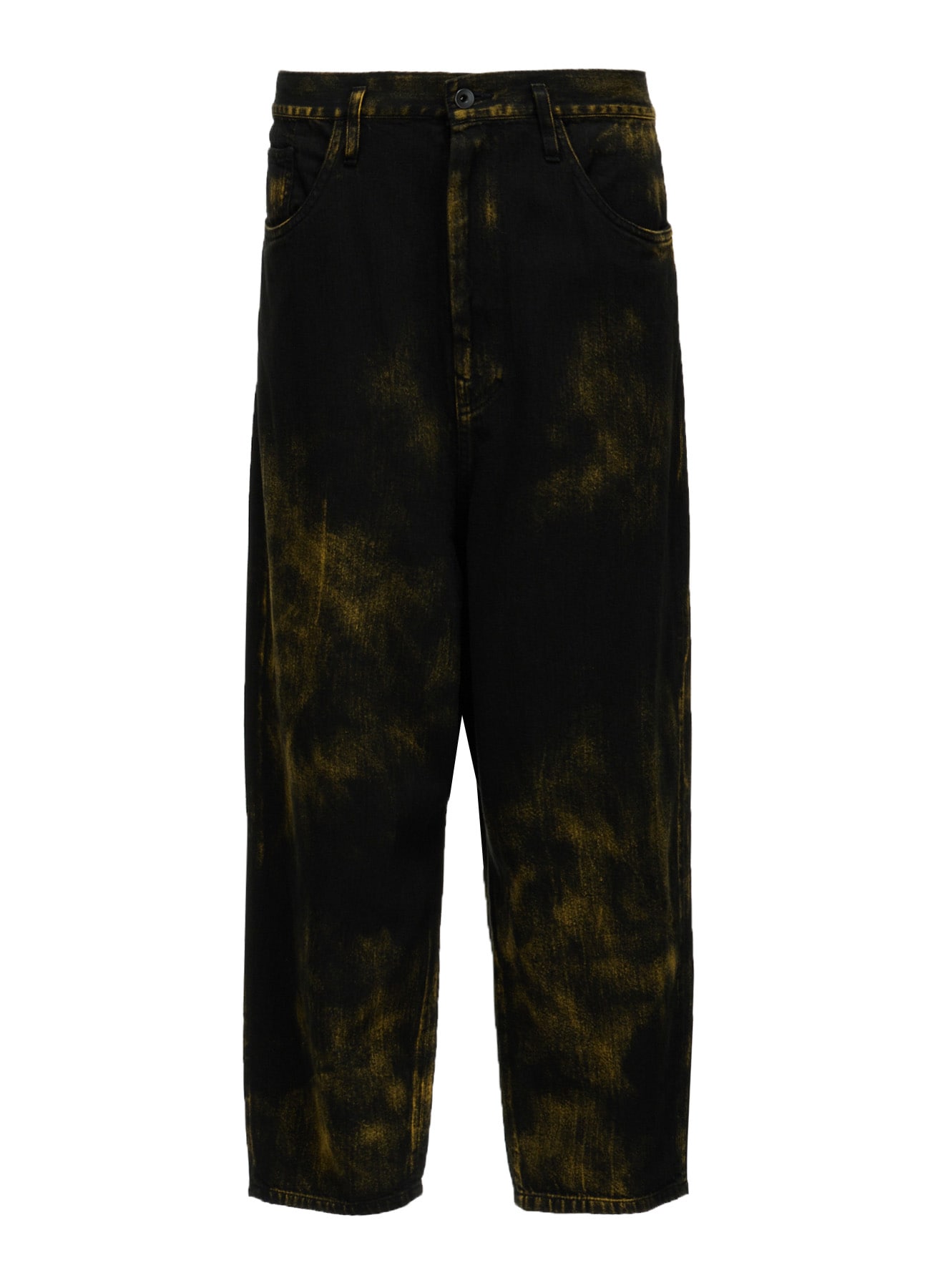 8OZ DENIM BLEACHED OVERDYE DUSSET DROP PANTS