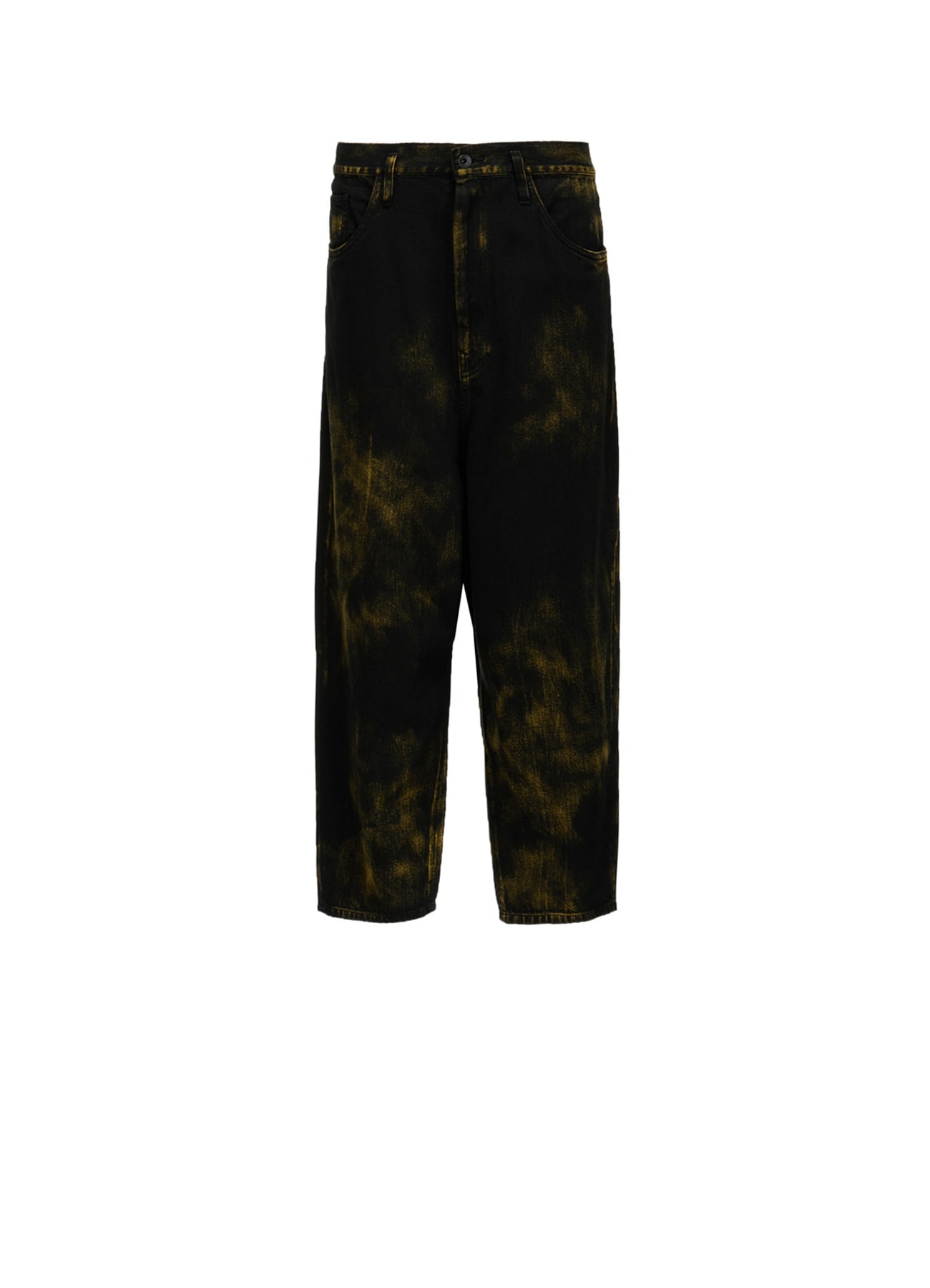8OZ DENIM BLEACHED OVERDYE DUSSET DROP PANTS