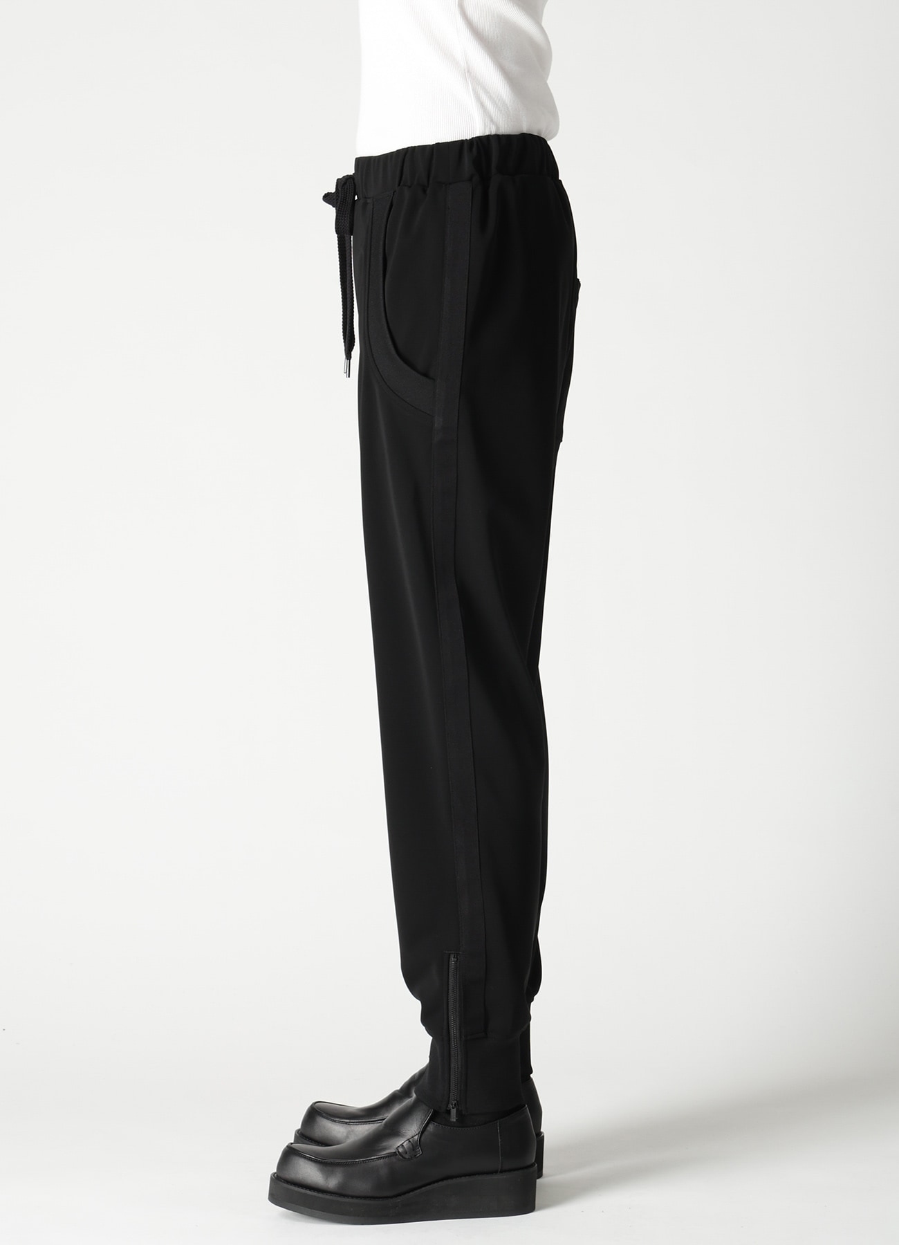 TA/PE STRETCH JERSEY HEM RIB PANTS