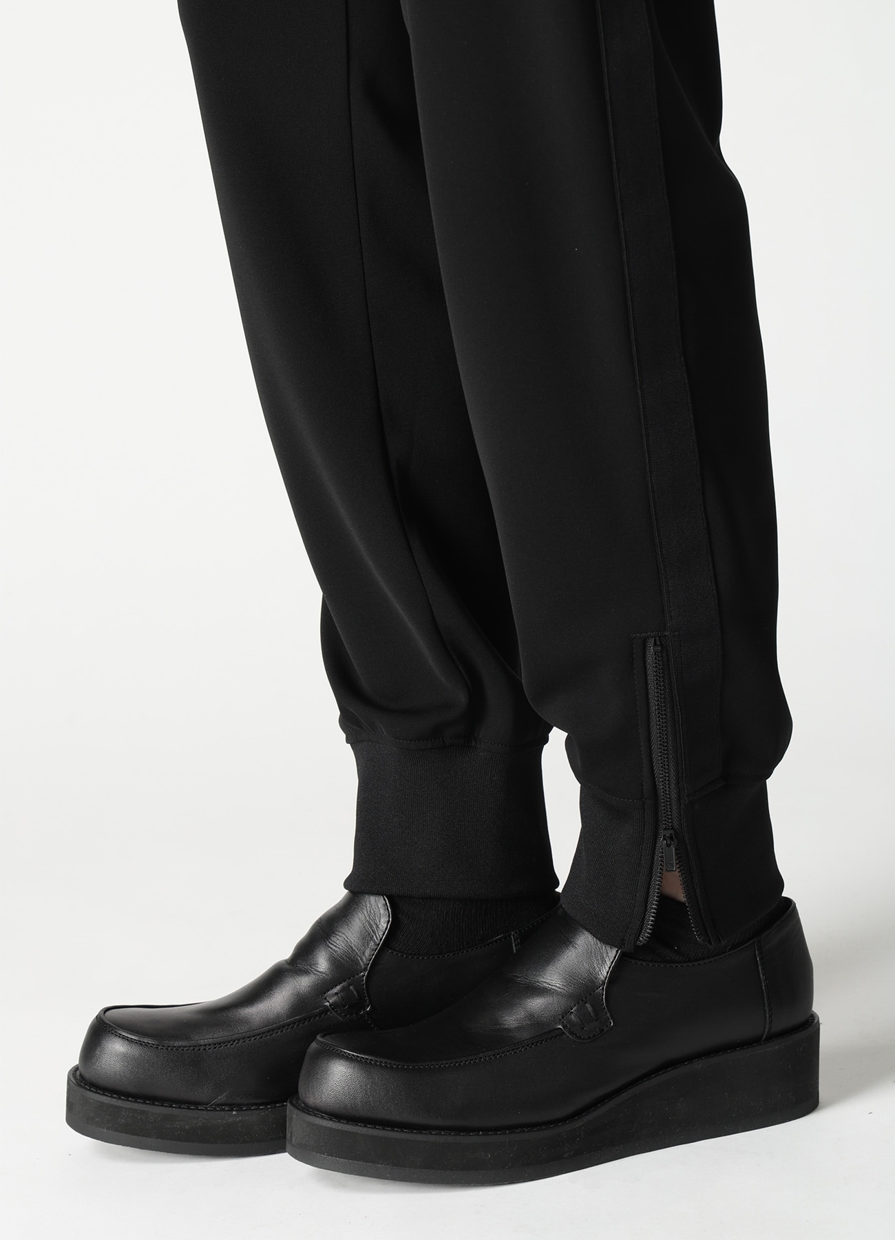 TA/PE STRETCH JERSEY HEM RIB PANTS