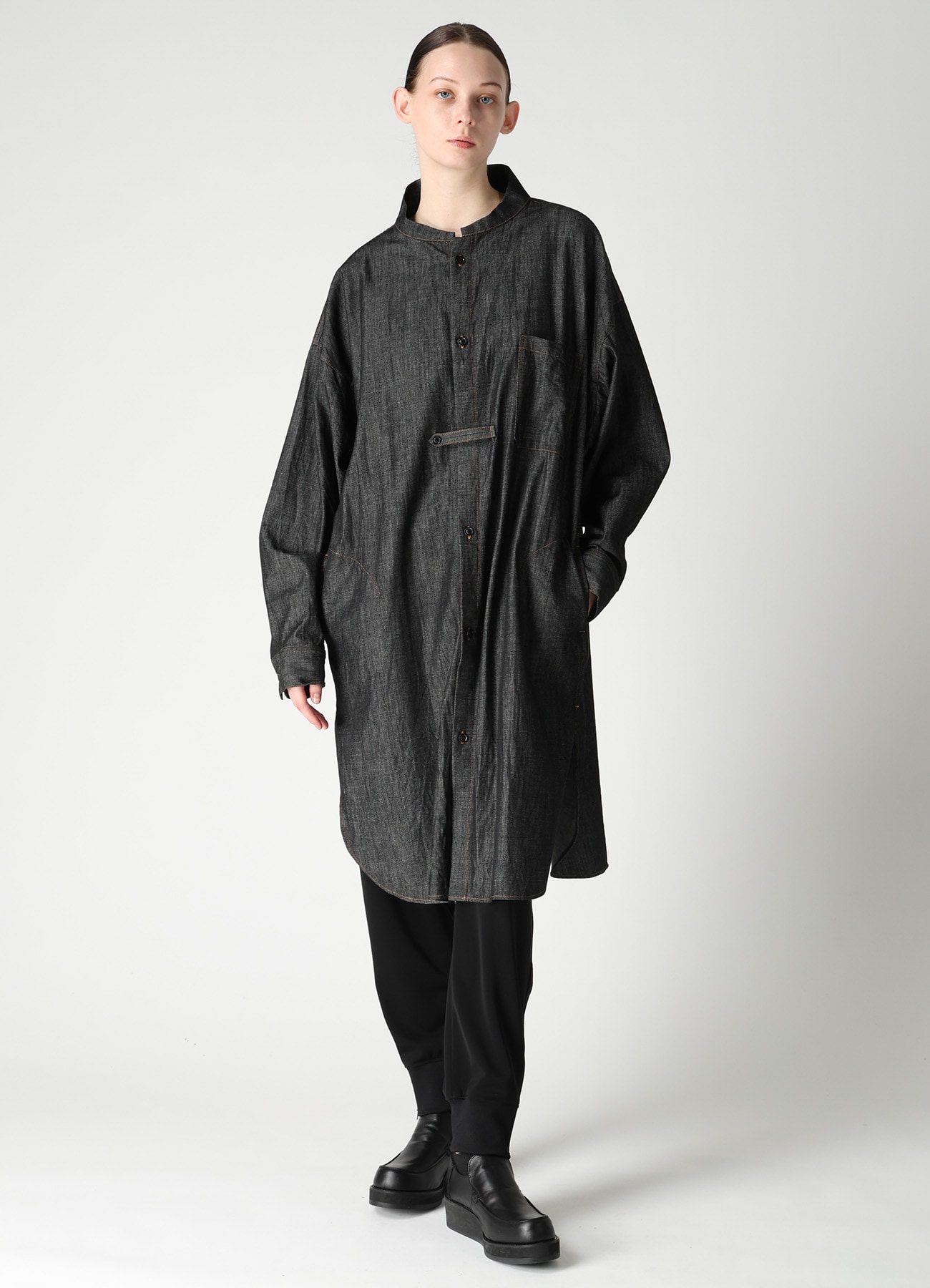 TA/PE STRETCH JERSEY HEM RIB PANTS