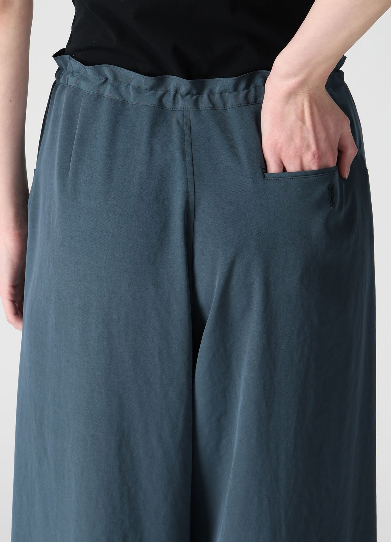 TA/PE CREPE DE CHINE WIDE PANTS